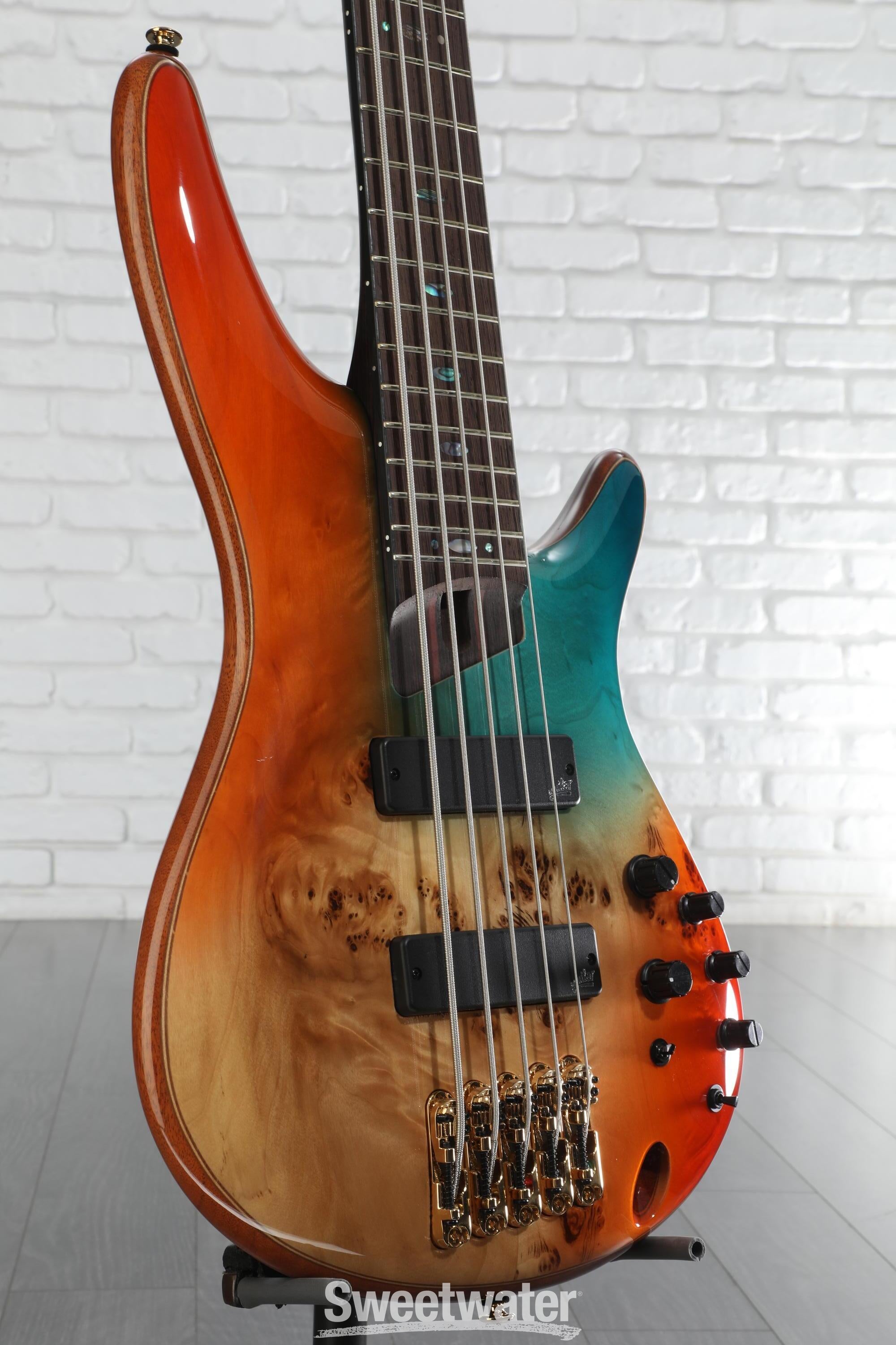 芸能人愛用のおすすめ最新情報 Ibanez Premium SR1605D Bass Guitar - Autumn Sunset Sky ギター
