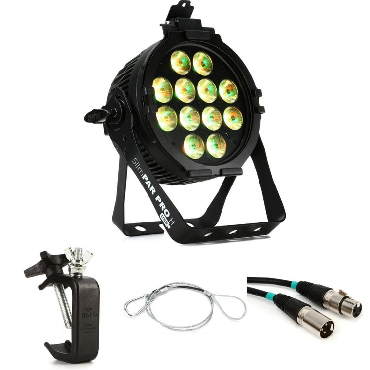 Chauvet DJ SlimPAR Pro H USB RGBAW+UV Par Light Essentials Bundle