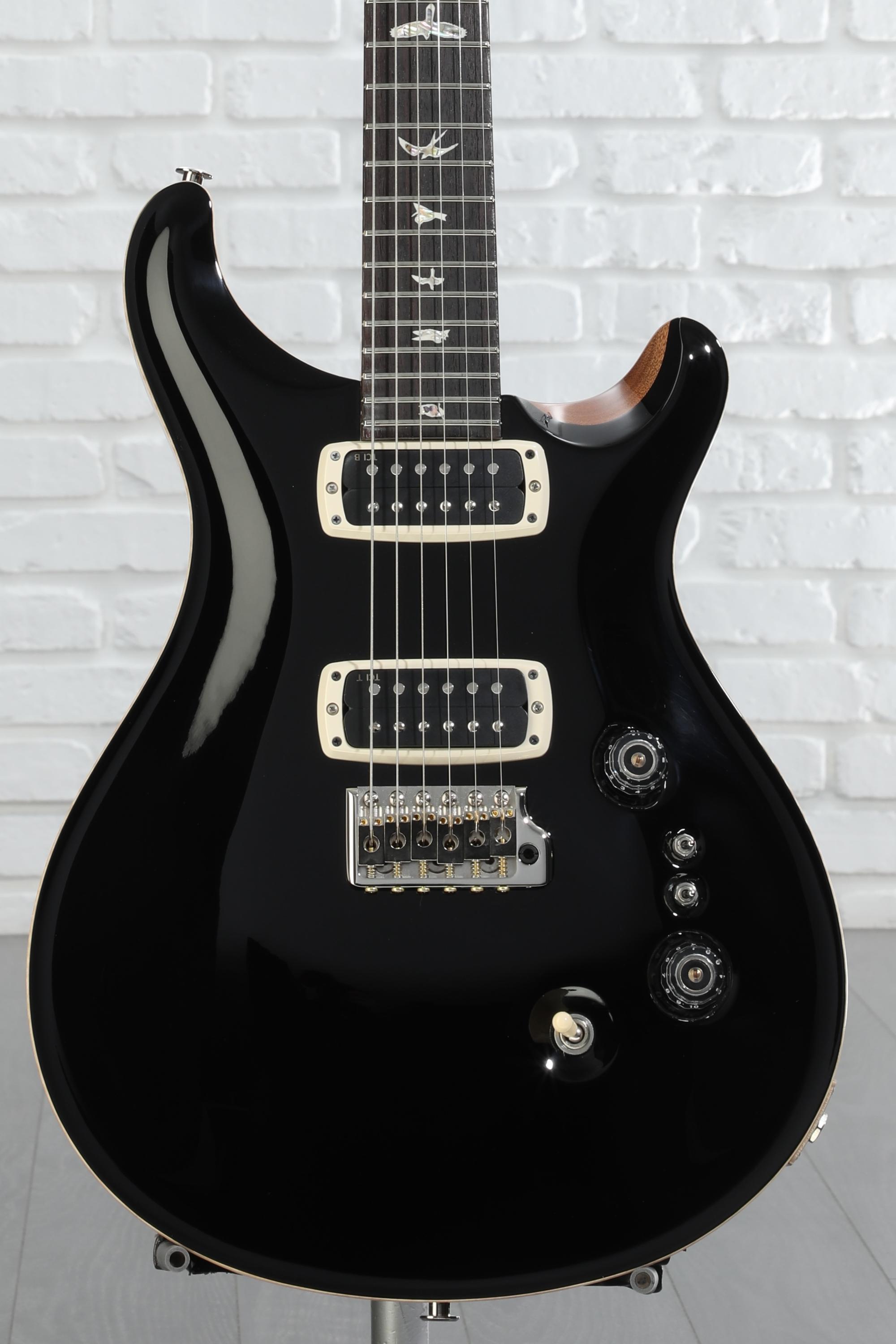 PRS Custom 24 Black Grey Black 10 Top Hybrid Package Pattern
