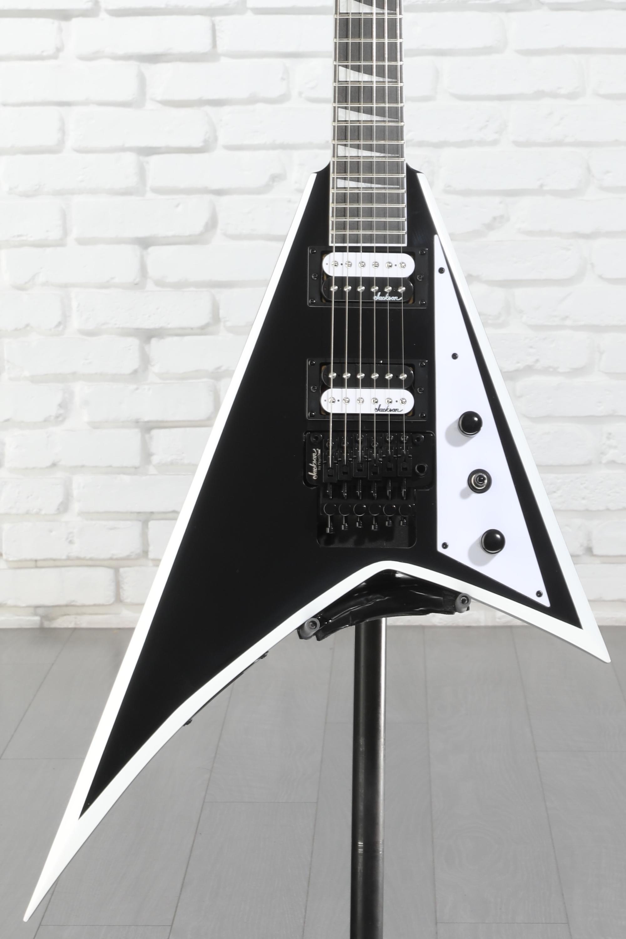 ギター Jackson JS32 Rhoads Black Jackson Rhoads JS32 Electric Guitar - Black with White