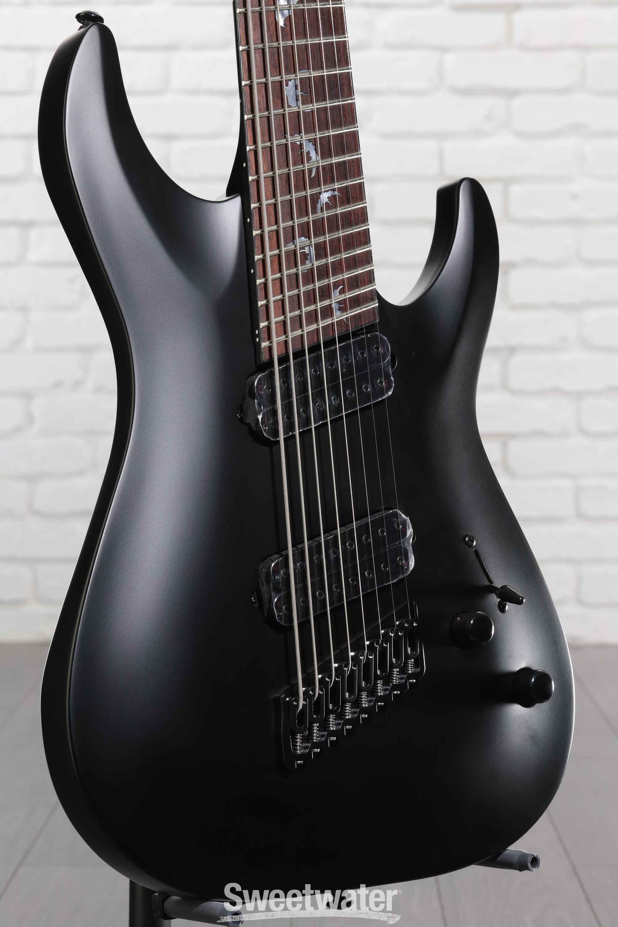 Photo of Schecter Damien-8 Multiscale 8-string Electric Guitar - Satin Black