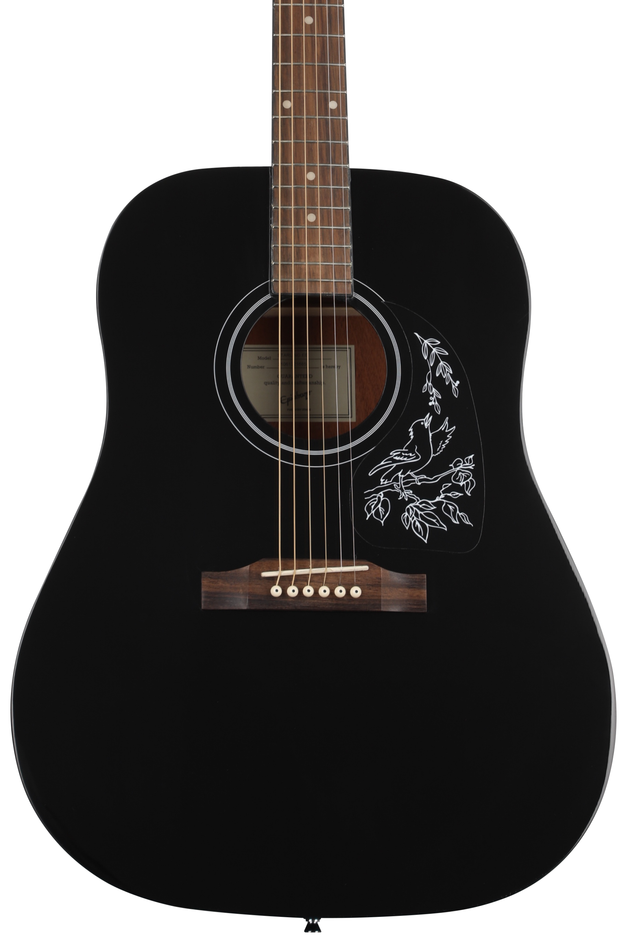 Epiphone Starling Acoustic Guitar - Ebony | Sweetwater