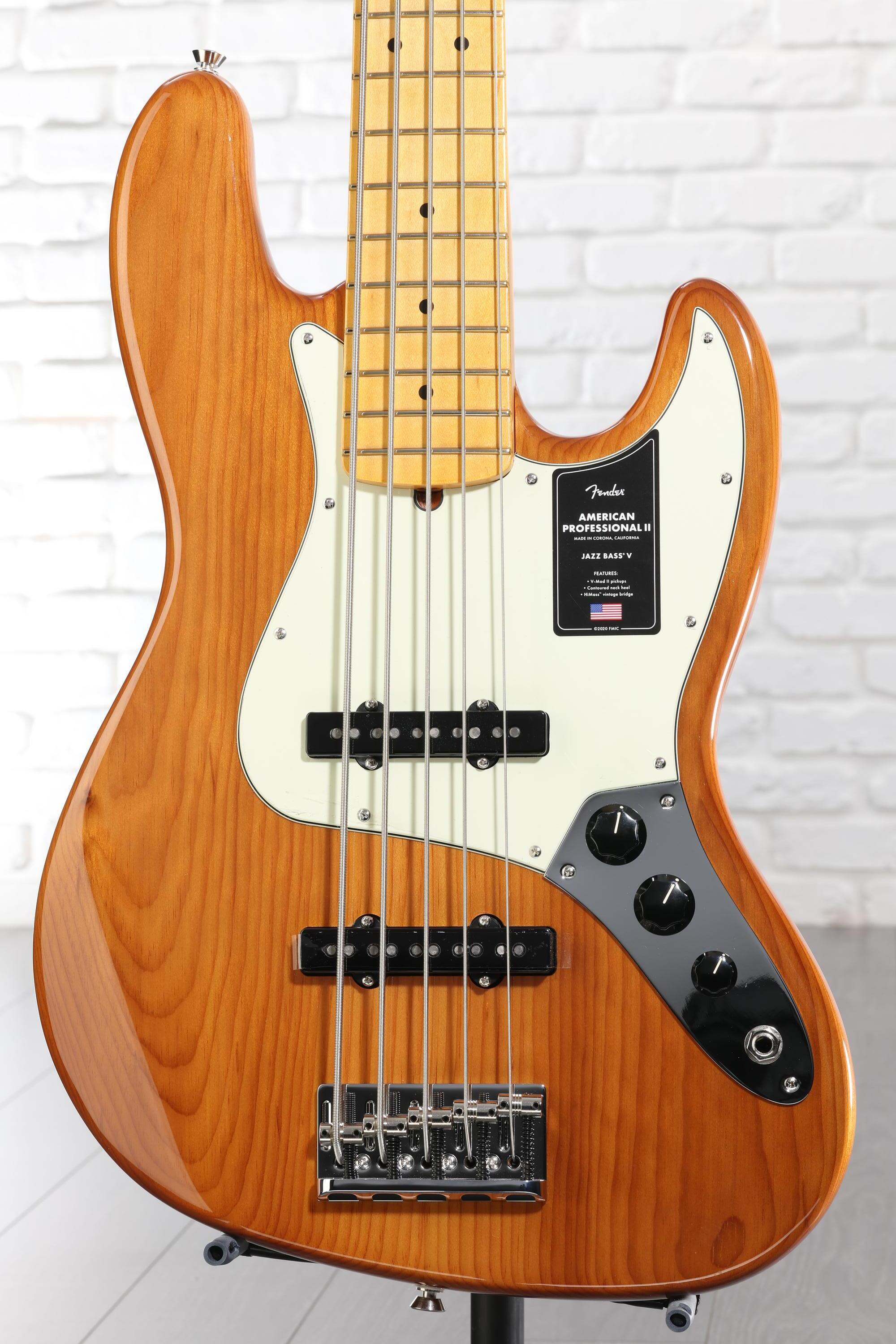 Fender American Professional II Jazz Bass V - Roasted Pine, Maple