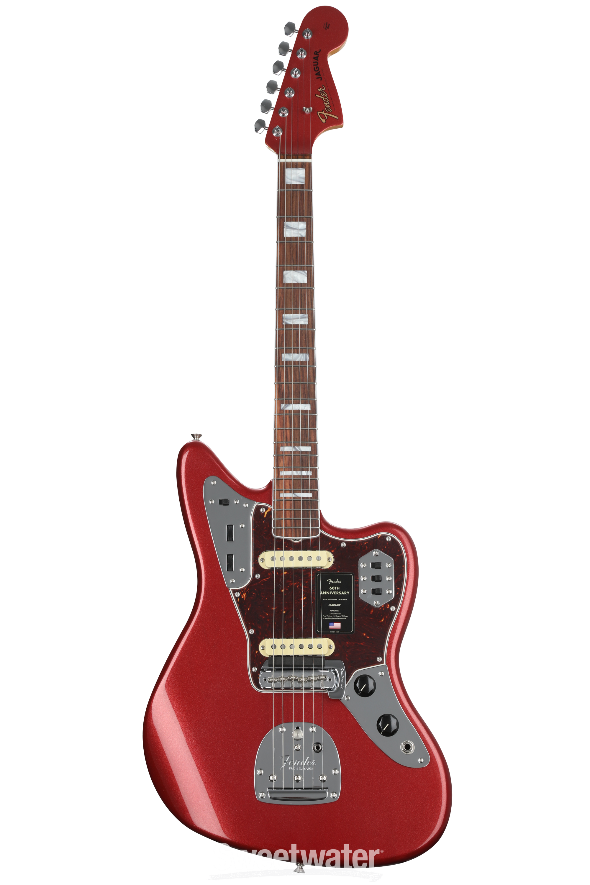 Fender 60th Anniversary Jaguar Electric Guitar - Mystic Dakota Red Fender 60th Anniversary Jaguar Electric Guitar - Mystic Dakota Red