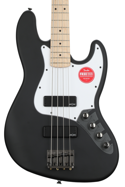 Squier Contemporary Active Jazz Bass HH - Flat Black | Sweetwater