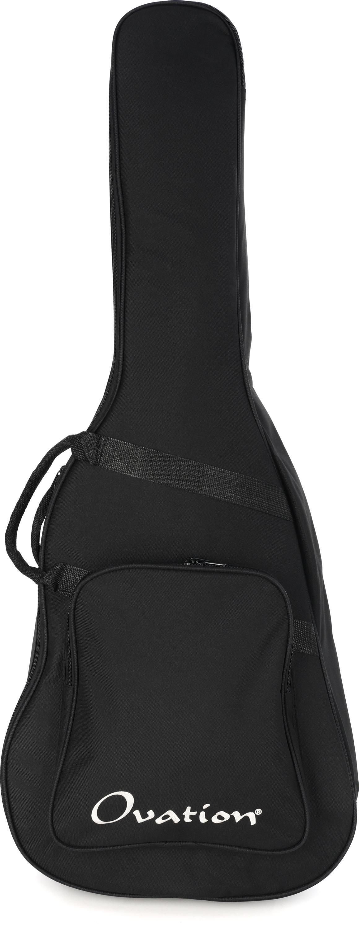 Ovation Guitar Strap Ultra® Padded Ball Glove Leather, Black