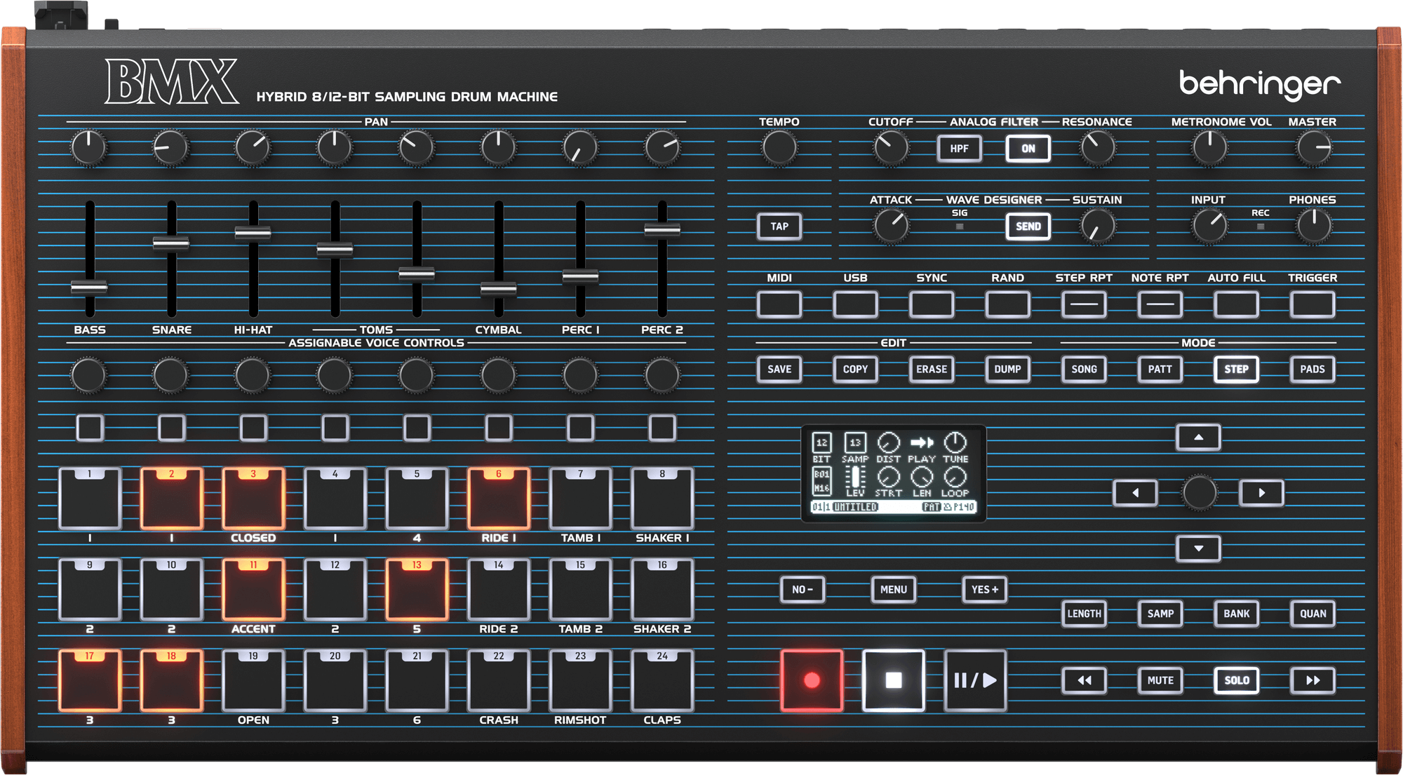 Behringer LmDrum Hybrid Sampling Drum Machine | Sweetwater
