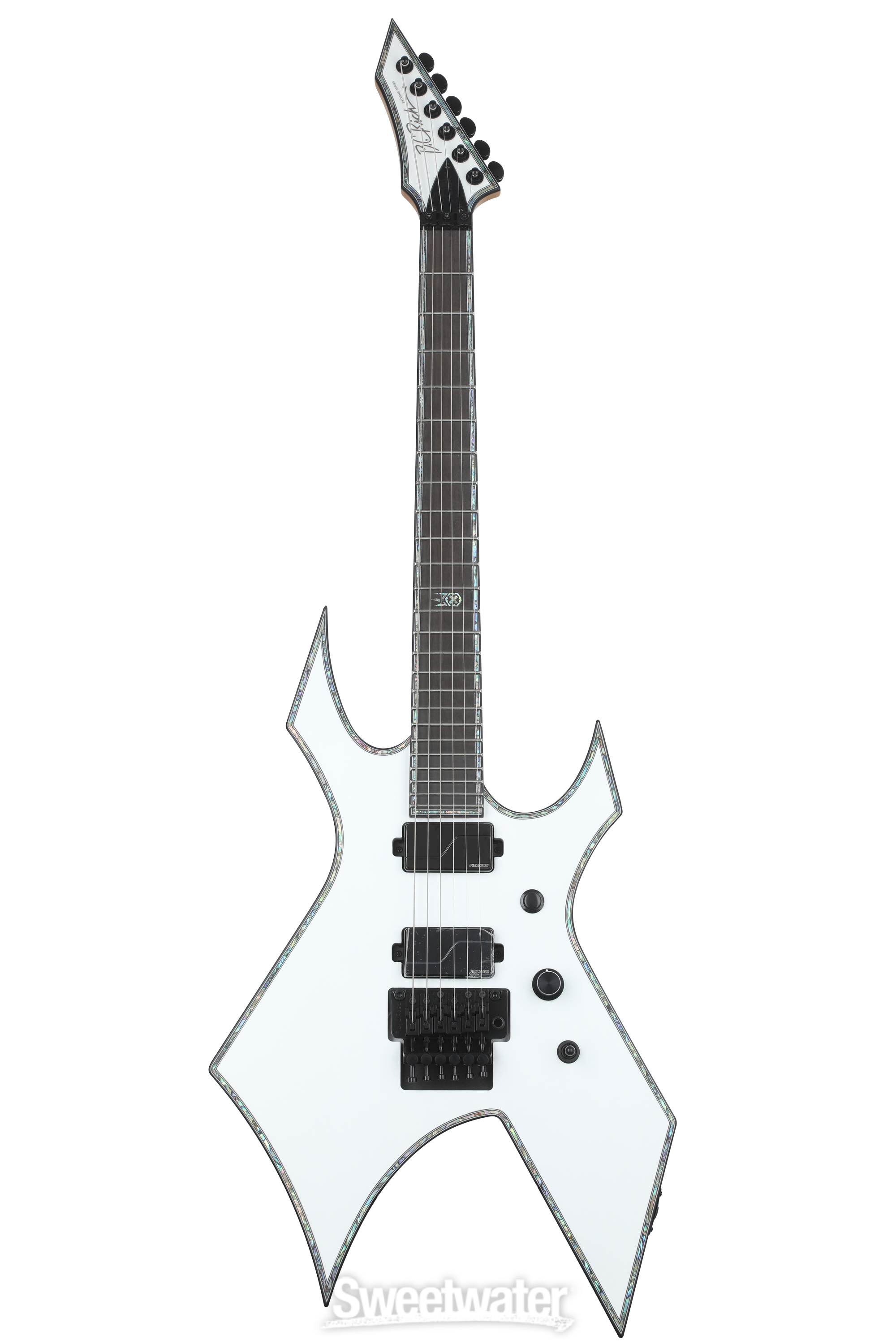 B.C. Rich Warlock Extreme with Floyd Rose Electric Guitar - Matte White