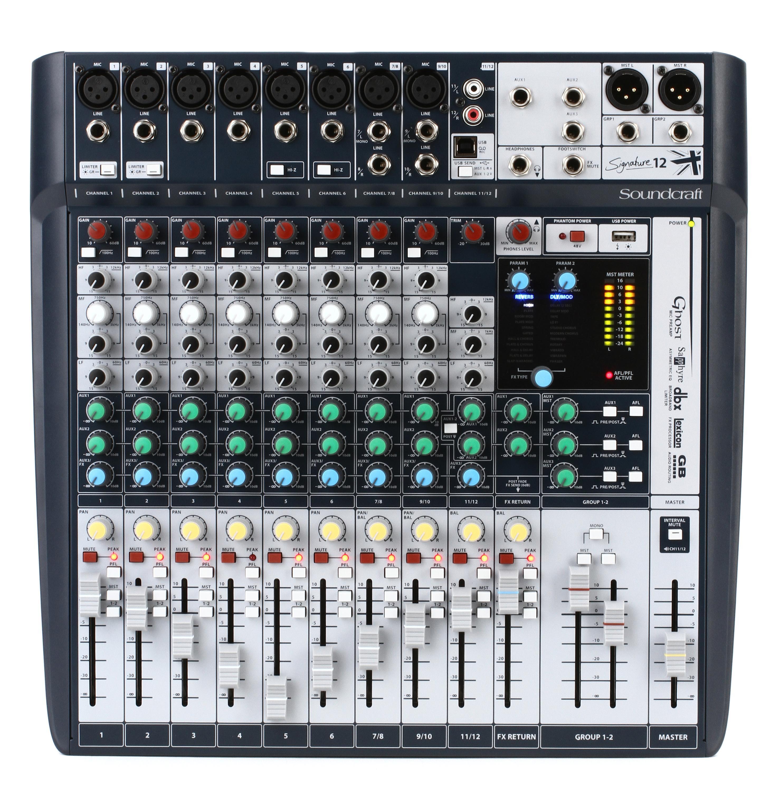 Soundcraft Signature 12 Mixer with Effects | Sweetwater