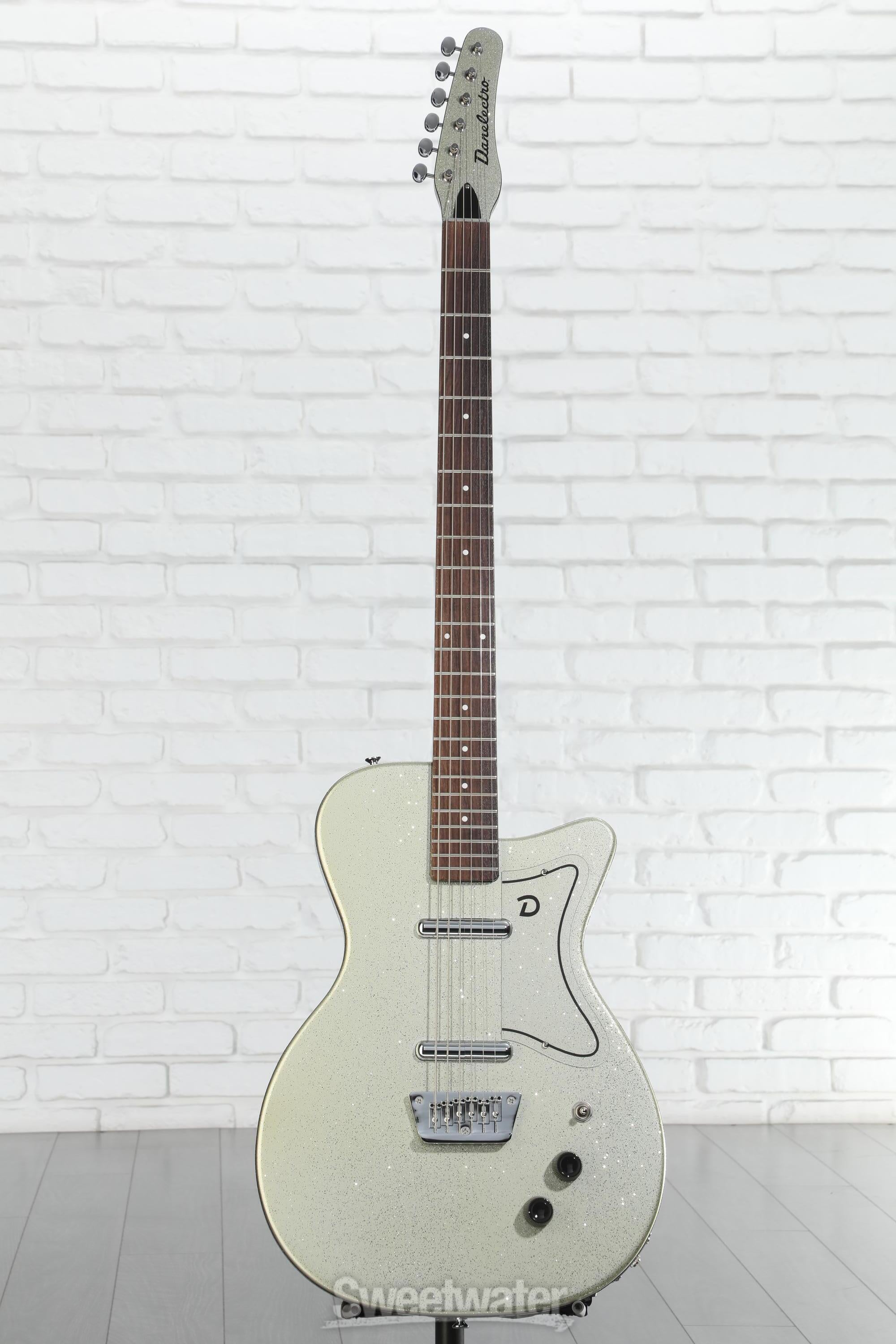 Danelectro Baritone Electric Guitar - Silver Metalflake