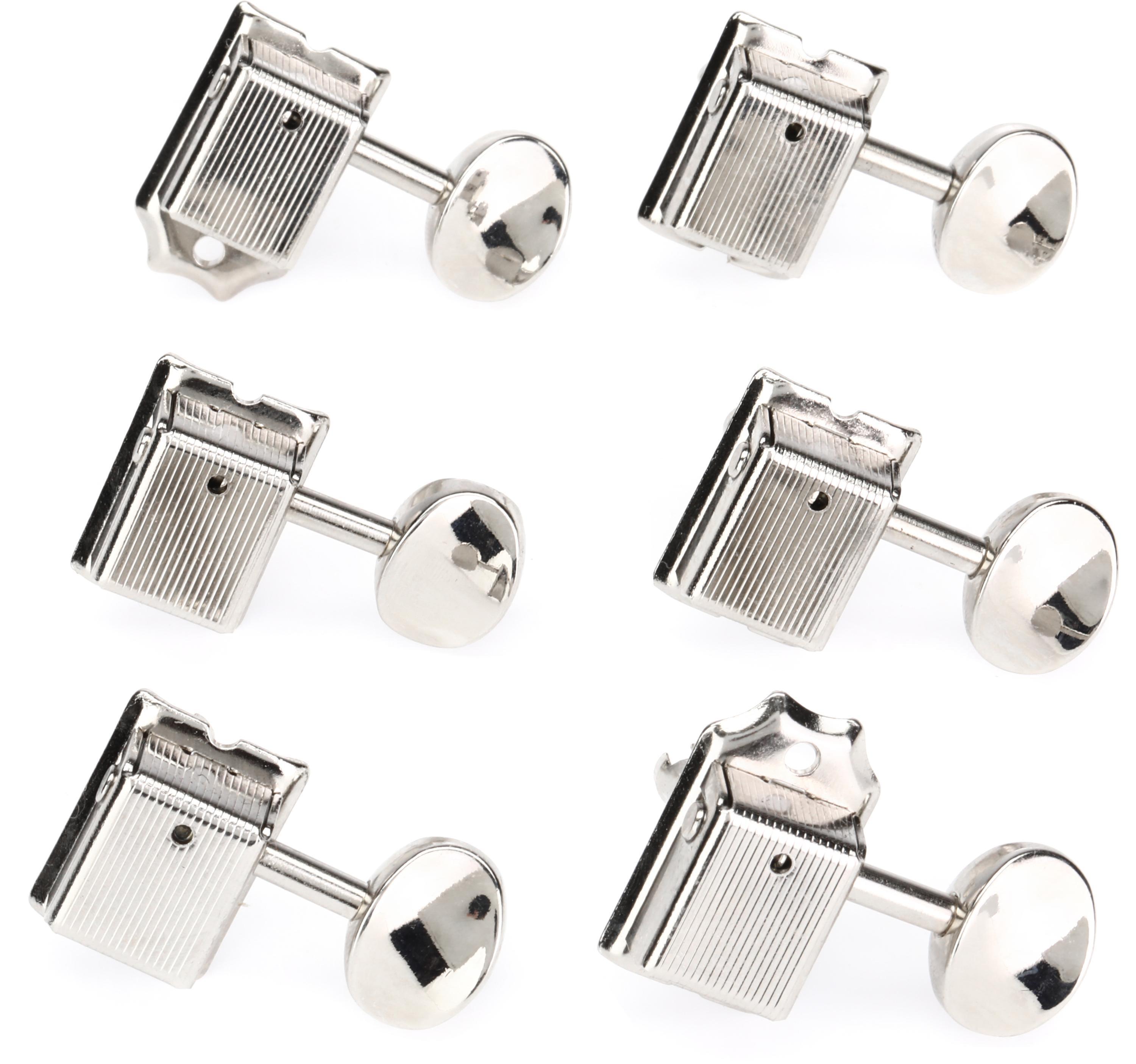 Photo of Fender Vintage-style Guitar Tuning Machine Set - Nickel