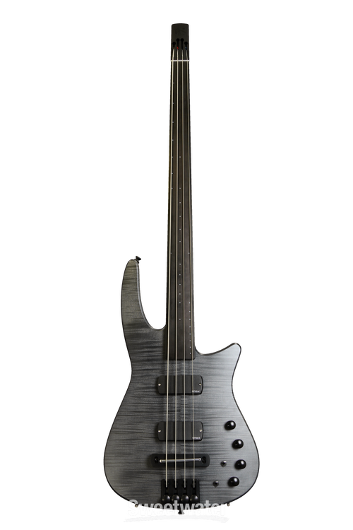 NS Design CR4 Radius Fretless Bass Guitar - Charcoal Satin 