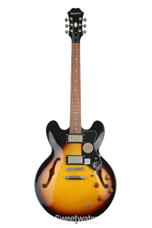 Epiphone Dot Archtop Semi-Hollow Electric Guitar - Vintage Sunburst