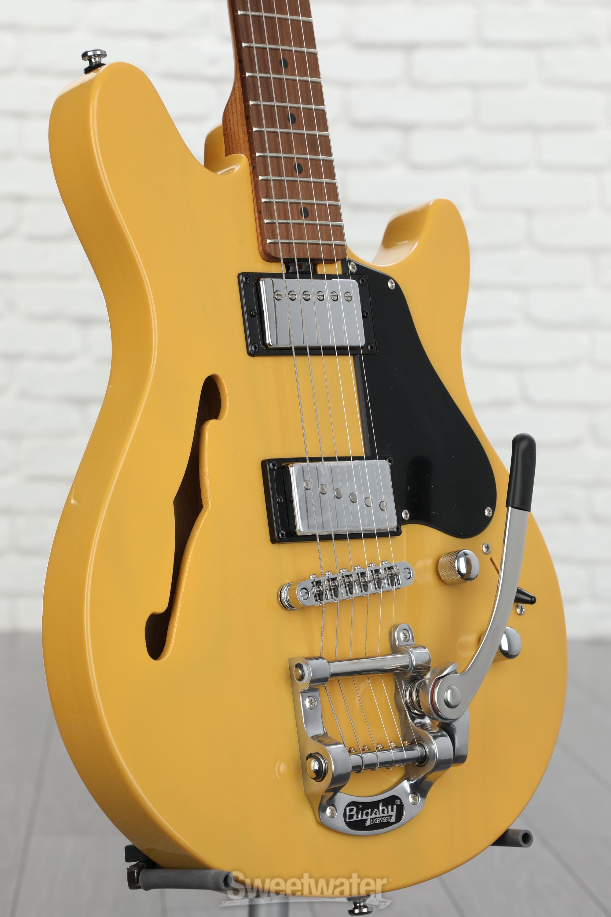 Sterling By Music Man Valentine Chambered Bigsby Electric