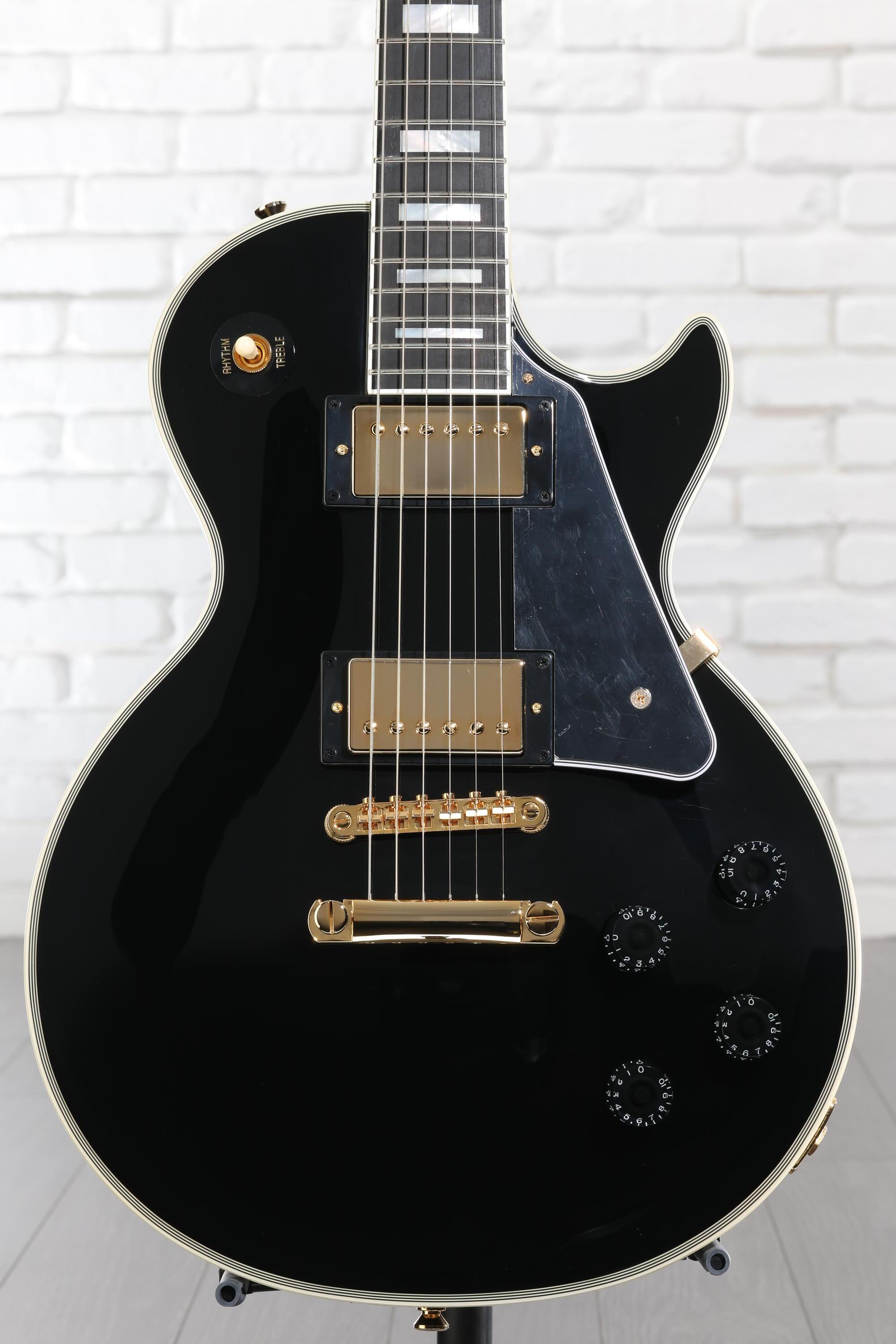 ギター epiphone by Gibson les paul custum ebony Epi LP Cust Ebony w/Case – Motor City Guitar
