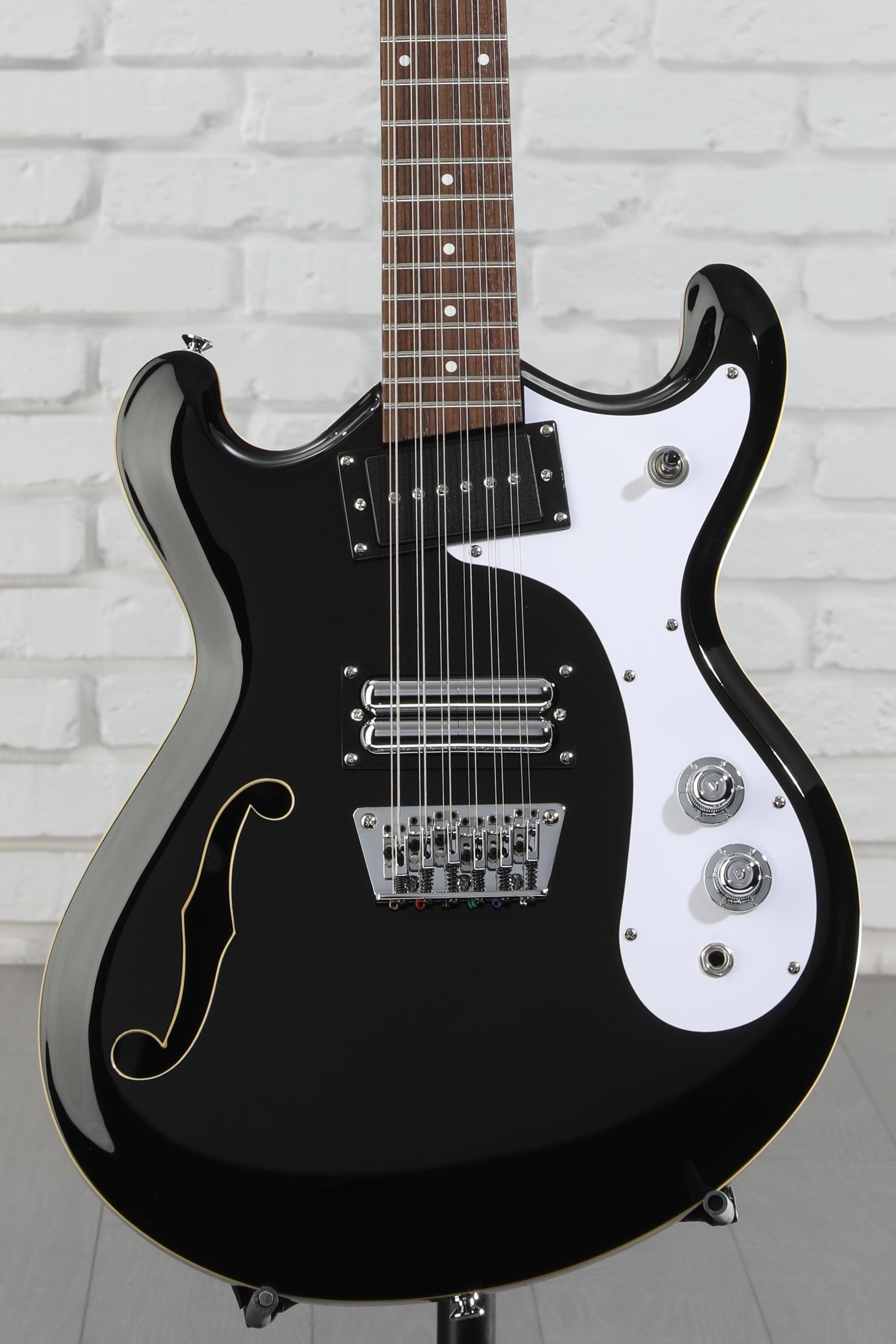 Danelectro 66-12, 12-string Electric Guitar - Limo Black