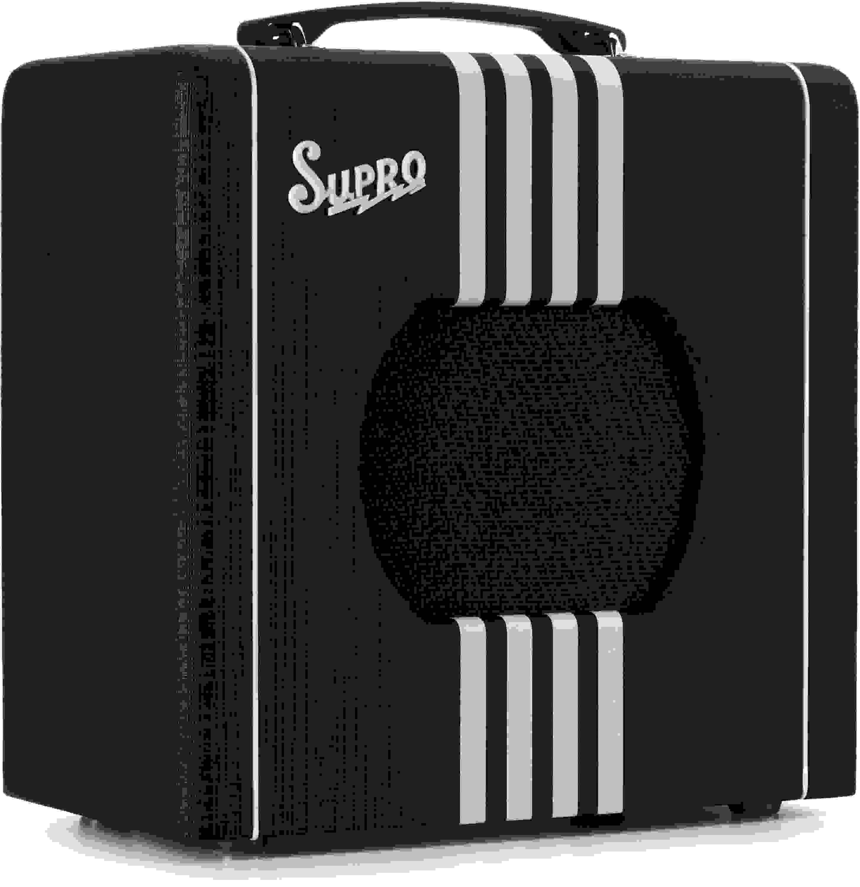 Supro Delta King 8 1x8-inch 1-watt Tube Combo Amp - Black and Cream