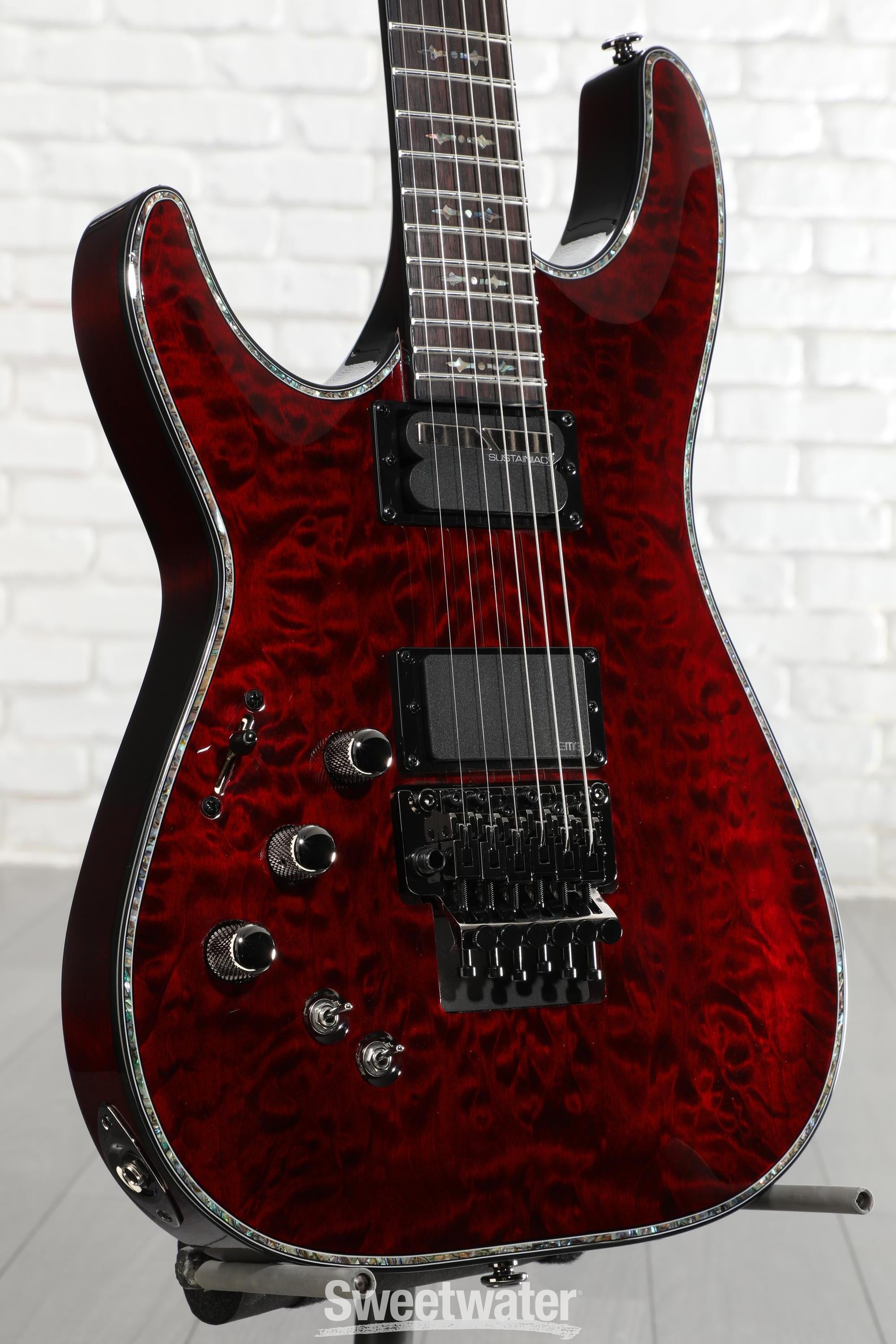 Photo of Schecter Hellraiser C-1 FR-S Left-handed - Black Cherry