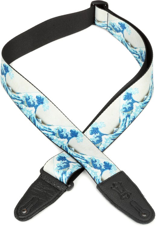 Levy's Masterpiece Guitar Strap - The Great Wave off Kanagawa