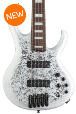 Photo of Ibanez 25th-anniversary BTB Standard 5-string Electric Bass Guitar - Silver Blizzard Matte