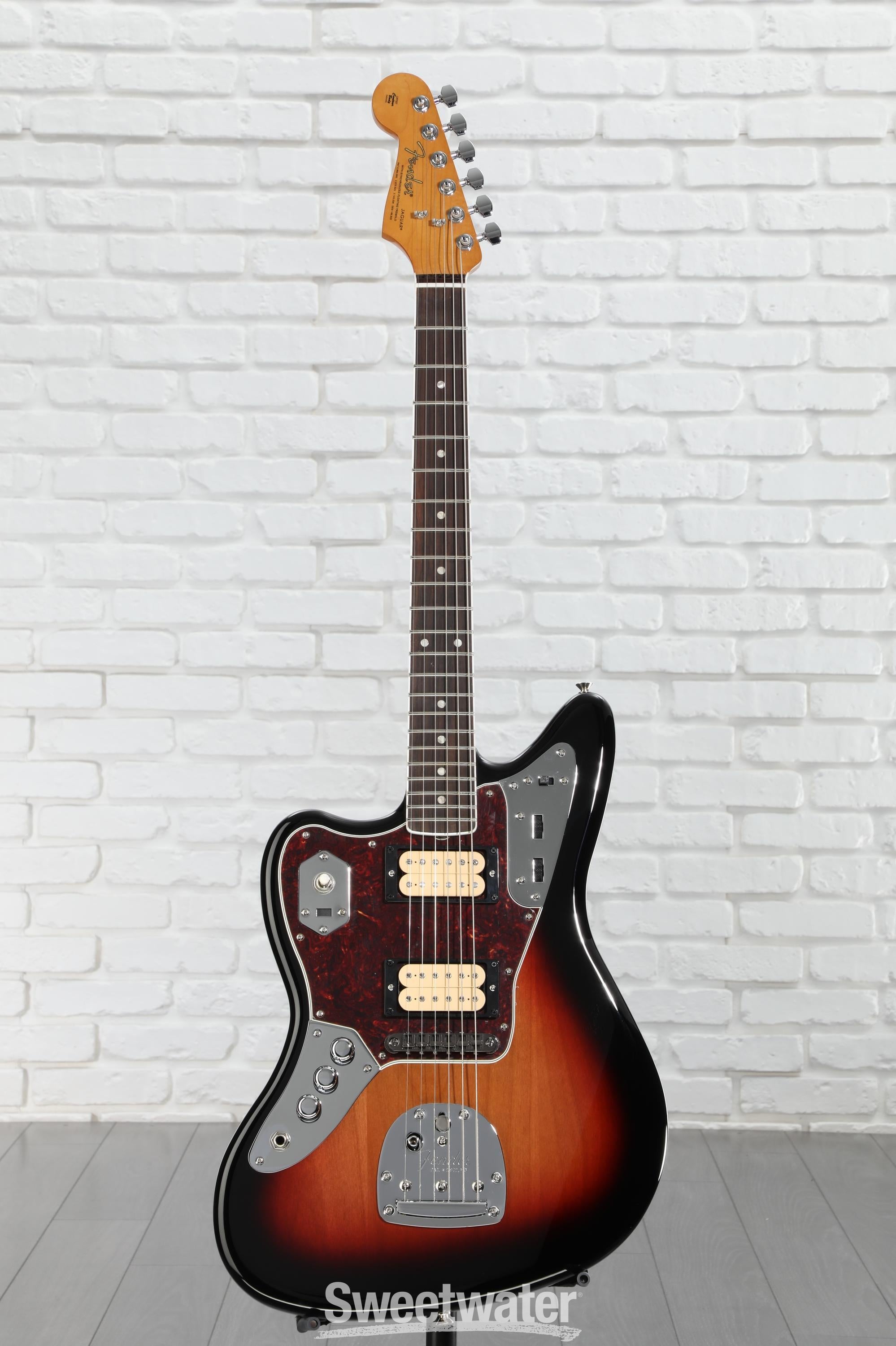 JAGARDミニギター Fender Kurt Cobain Jaguar Left-handed - 3-Tone Sunburst with