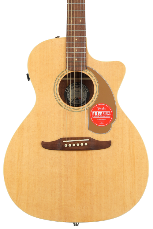 Fender Newporter Player Acoustic-electric Guitar - Natural Sapele