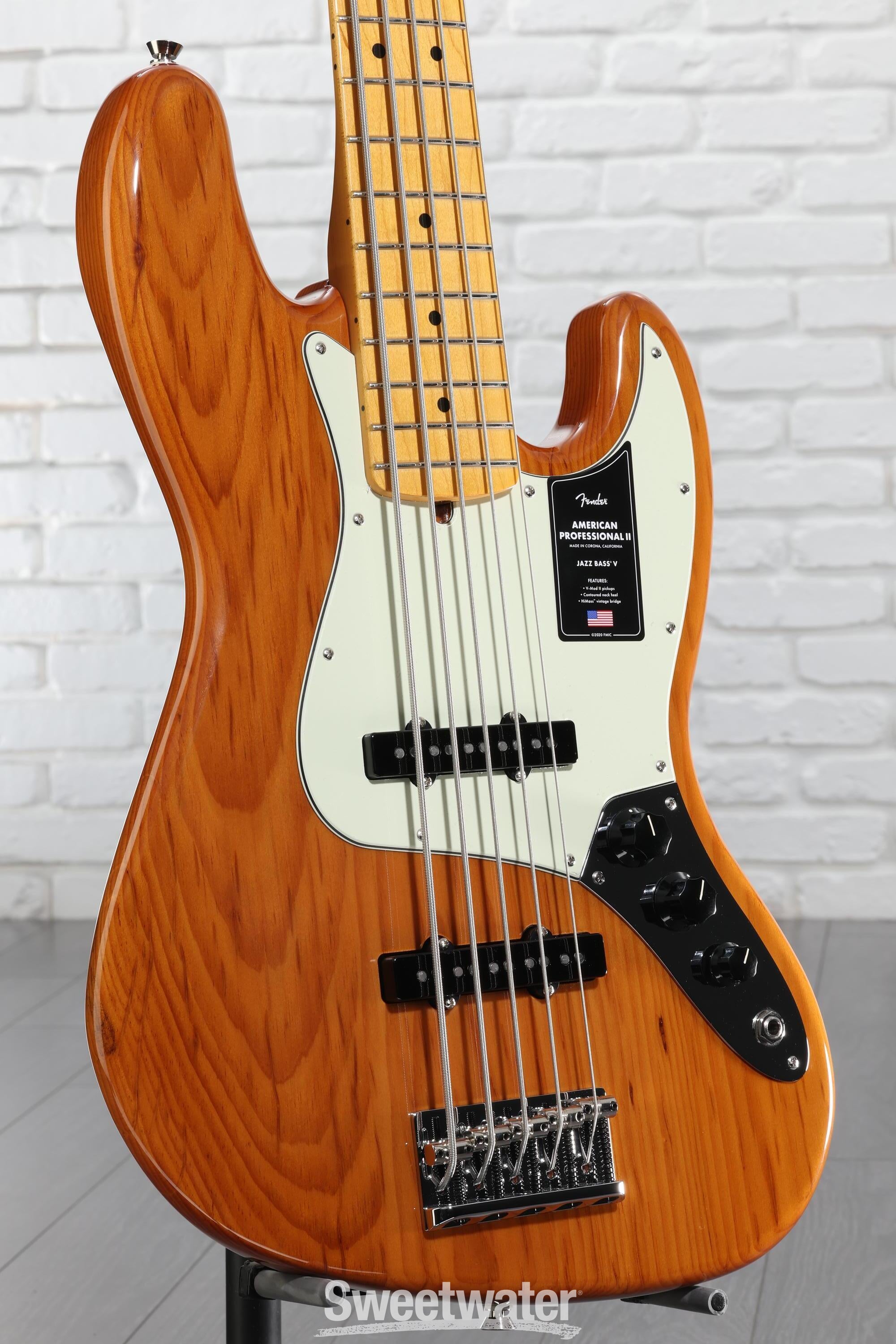 Fender American Professional II Jazz Bass V - Roasted Pine, Maple