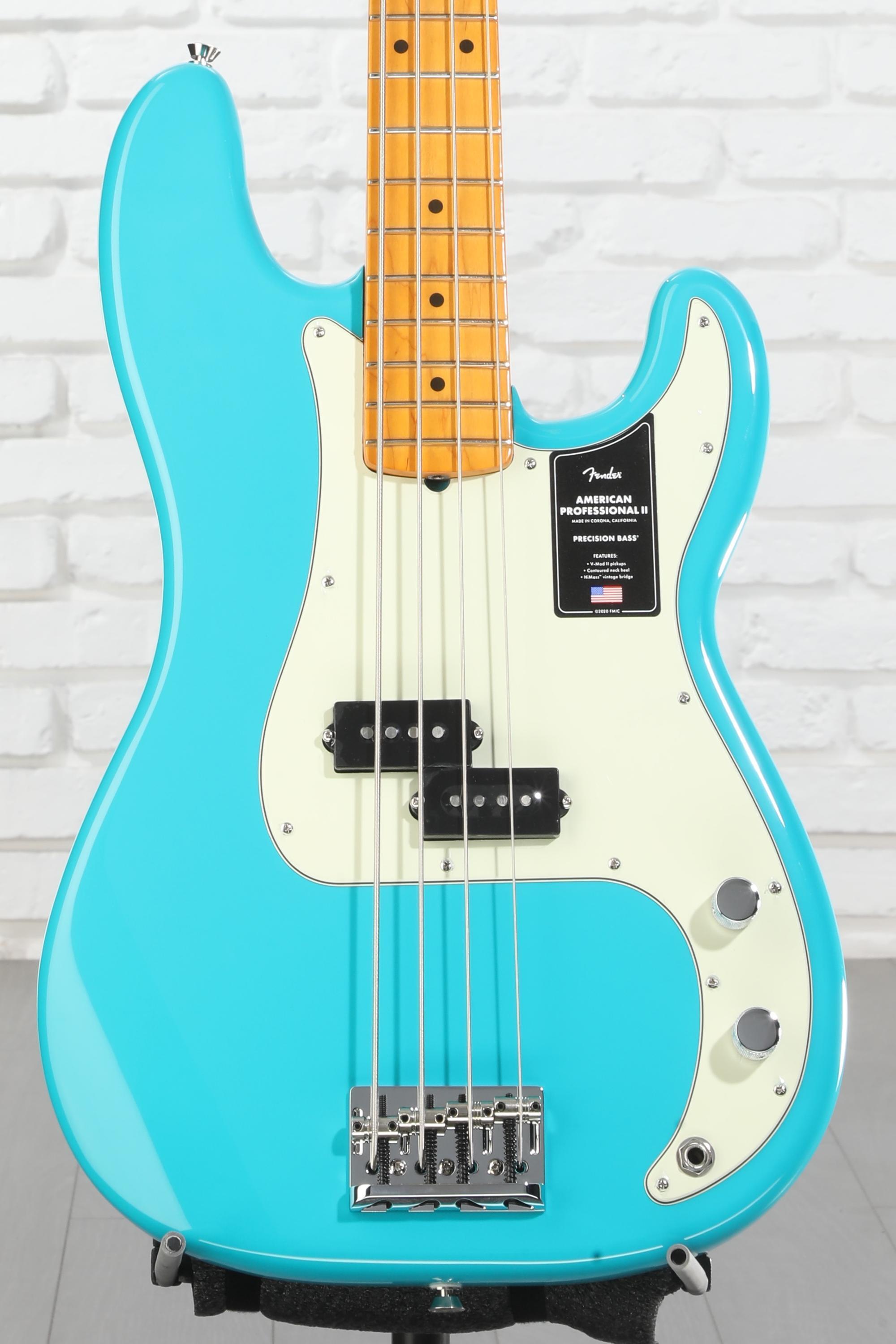 Fender American Professional II Precision Bass - Miami Blue with