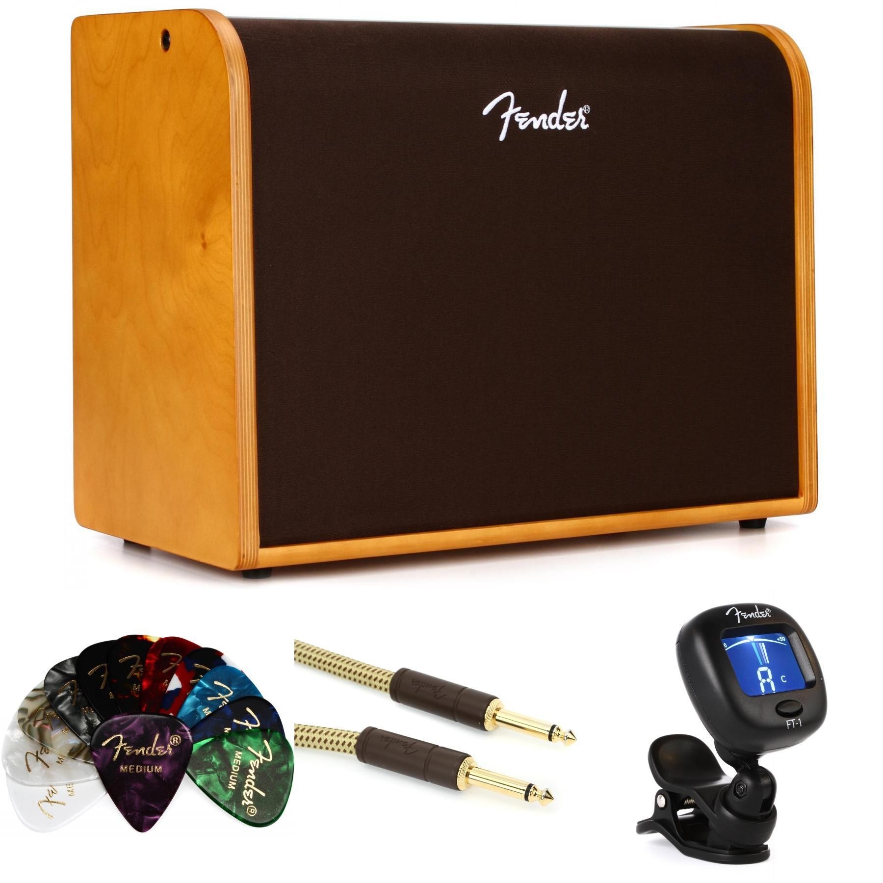 Fender Acoustic 100 100watt Acoustic Amp Essentials Bundle Sweetwater