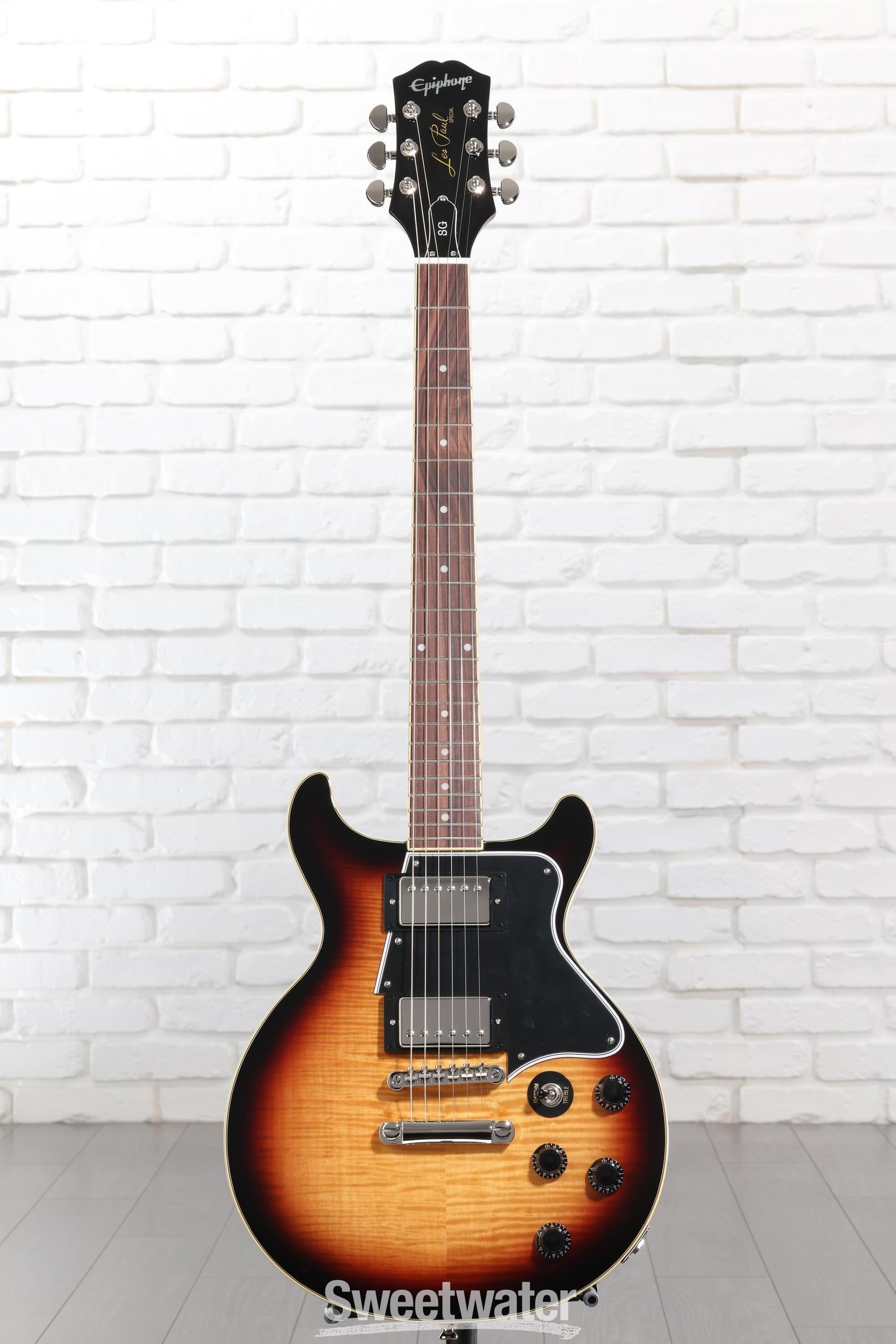 Epiphone Les Paul Special Double Cut Figured - Bourbon Burst