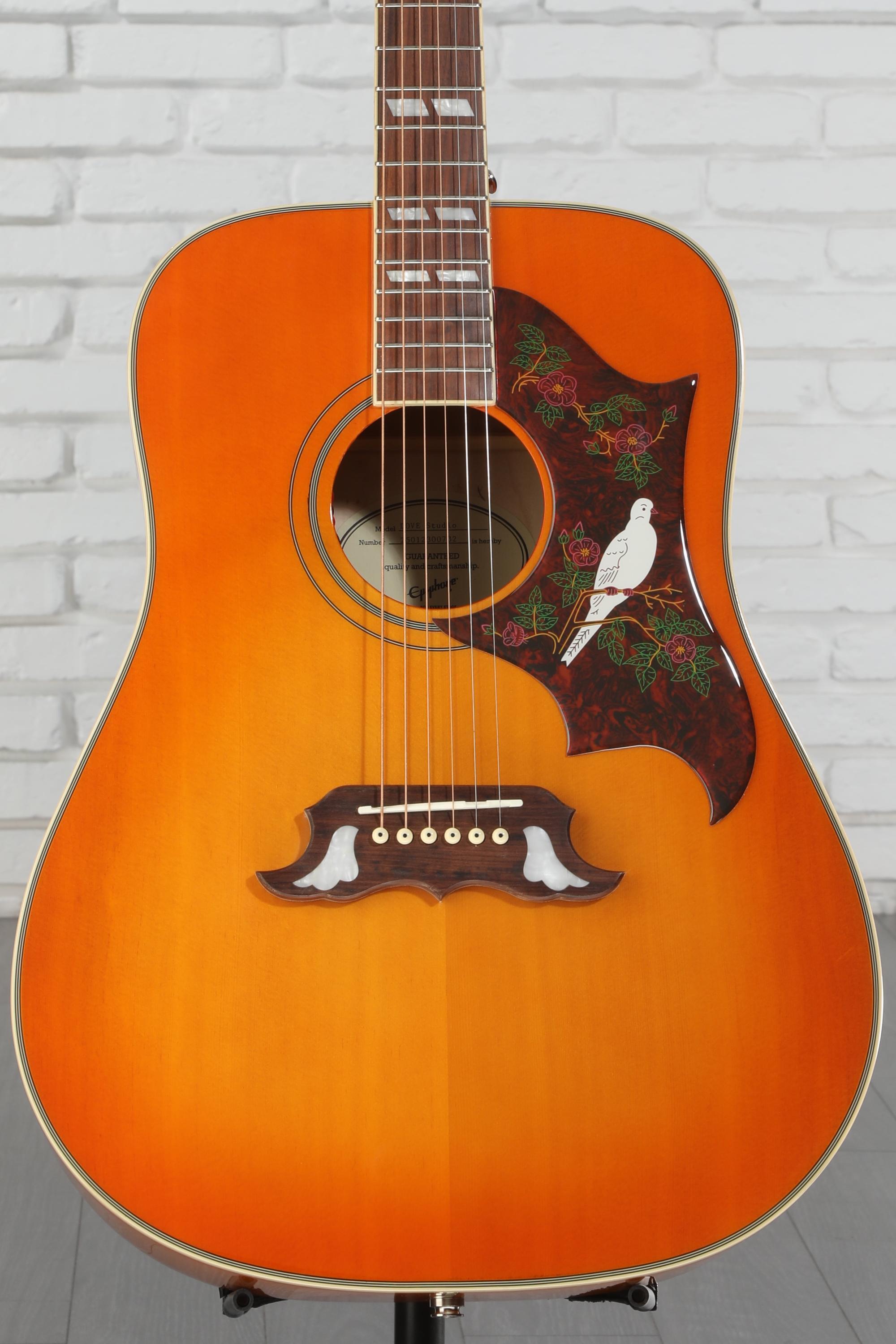 Epiphone Dove Studio Acoustic-electric Guitar - Violin Burst