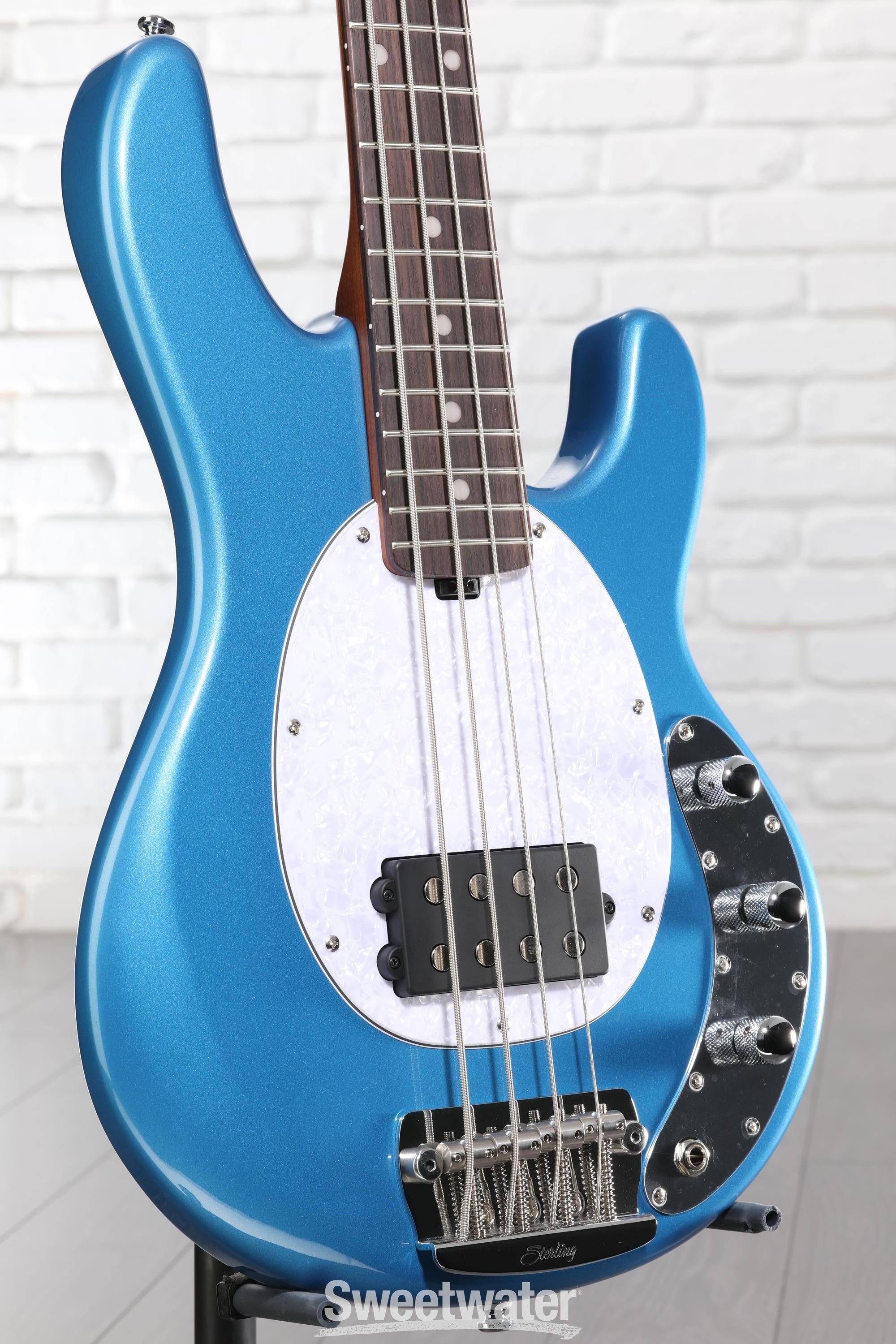 Photo of Sterling By Music Man StingRay RAYSS4 Electric Bass Guitar - Toluca Lake Blue