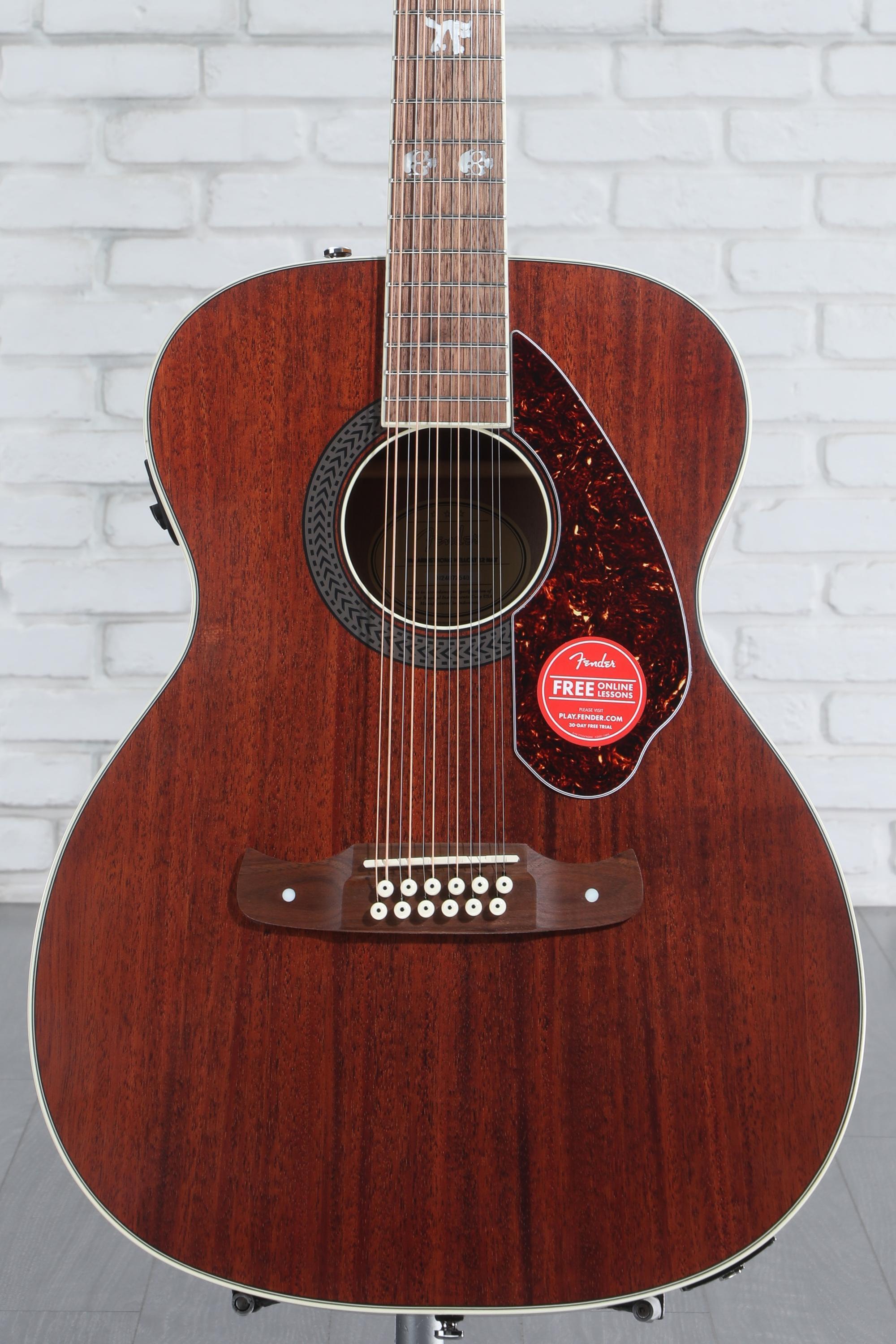 Fender Tim Armstrong Hellcat, 12-string Acoustic-Electric Guitar - Natural  with Walnut Fingerboard