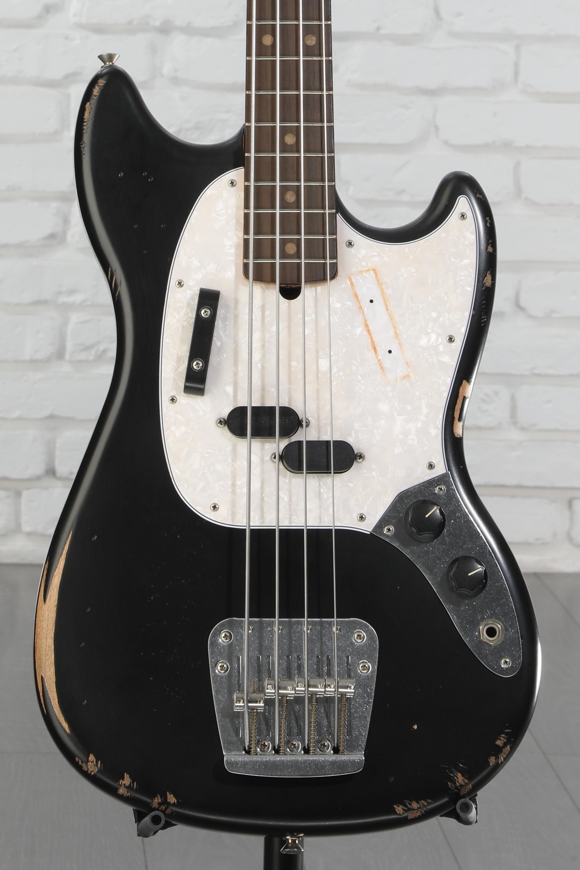 ベース Fender JMJ Road Worn Mustang Bass Amazon.com: Fender JMJ Road Worn Mustang Bass, Faded Daphne Blue