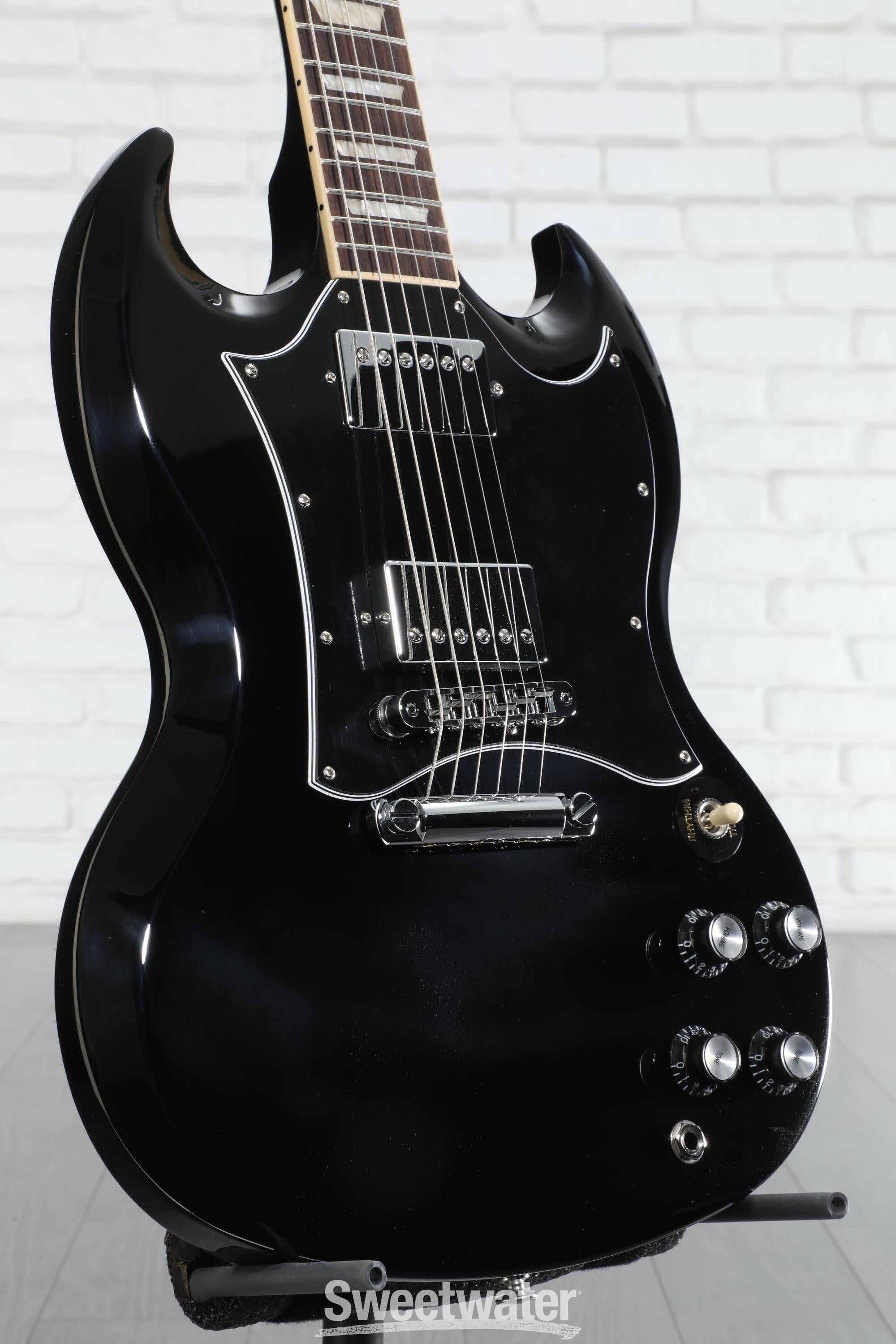 【izk】Gibson SG standard ebony、BLACK Gibson Back in Black… Heritage Cherry, and Dark Walnut!