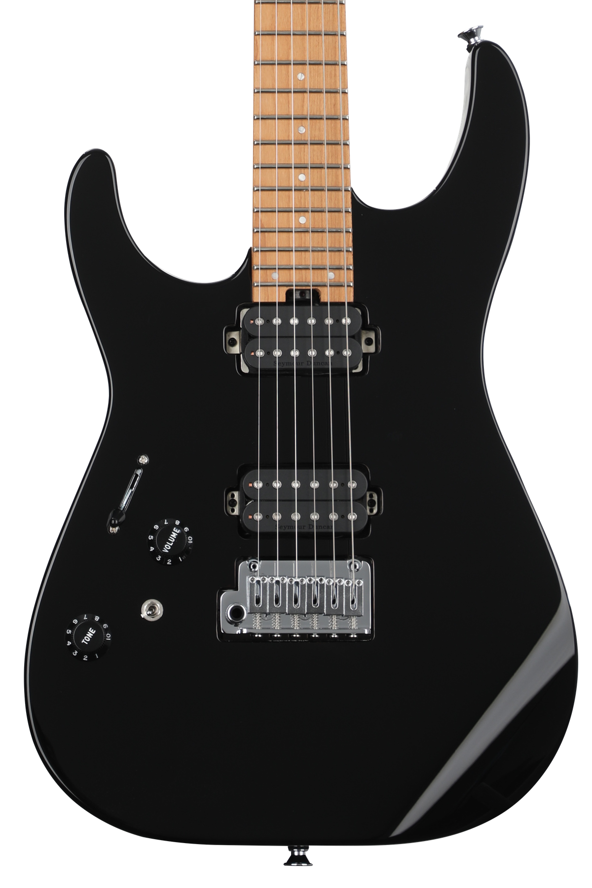 Charvel Pro-Mod DK24 HH 2PT CM グロスブラック Dinky™ (DK) :: Pro-Mod DK24 HH 2PT CM, Caramelized Maple