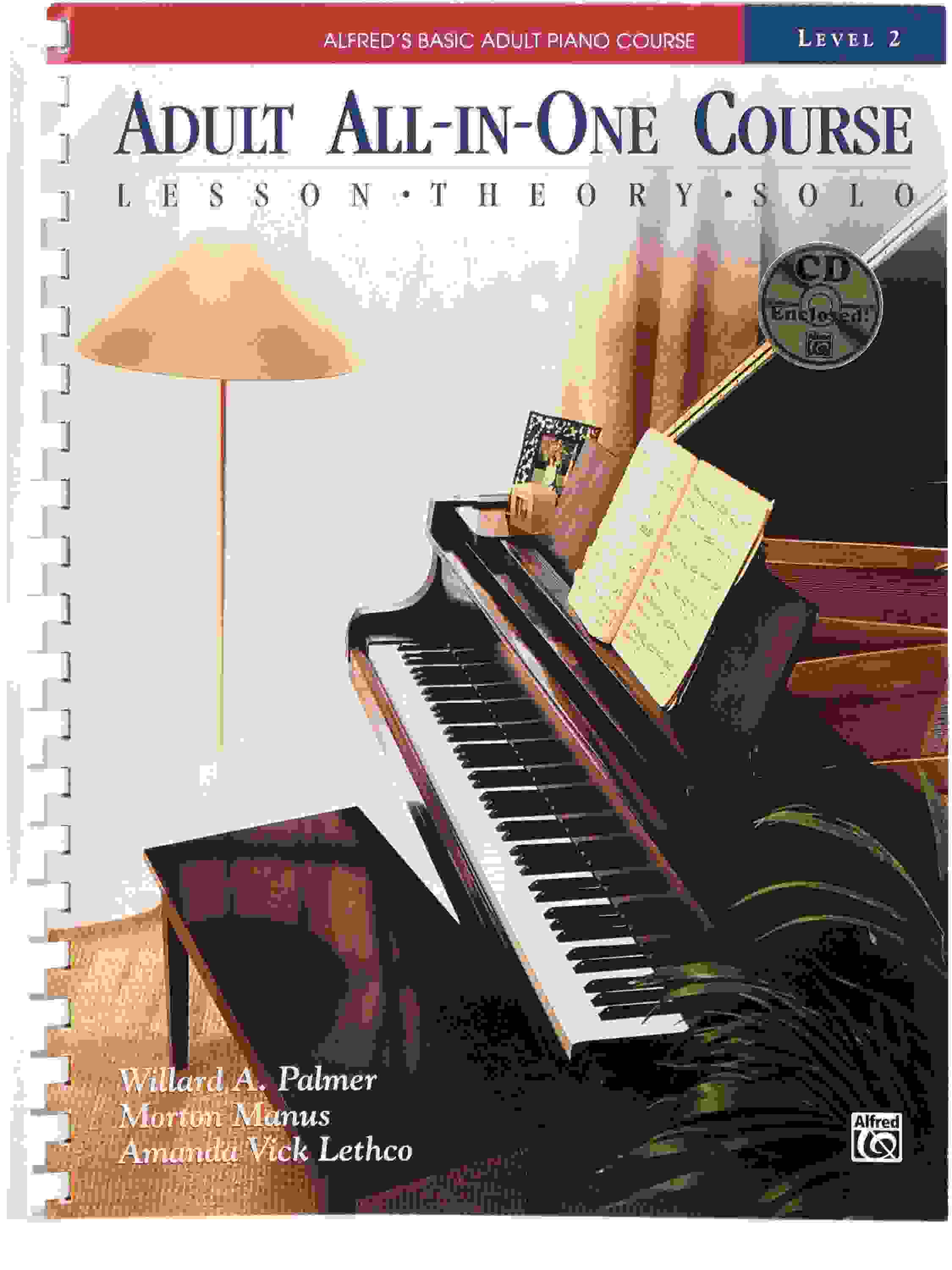 Alfred Basic Adult All-in-One Piano Course - Book 2 with CD