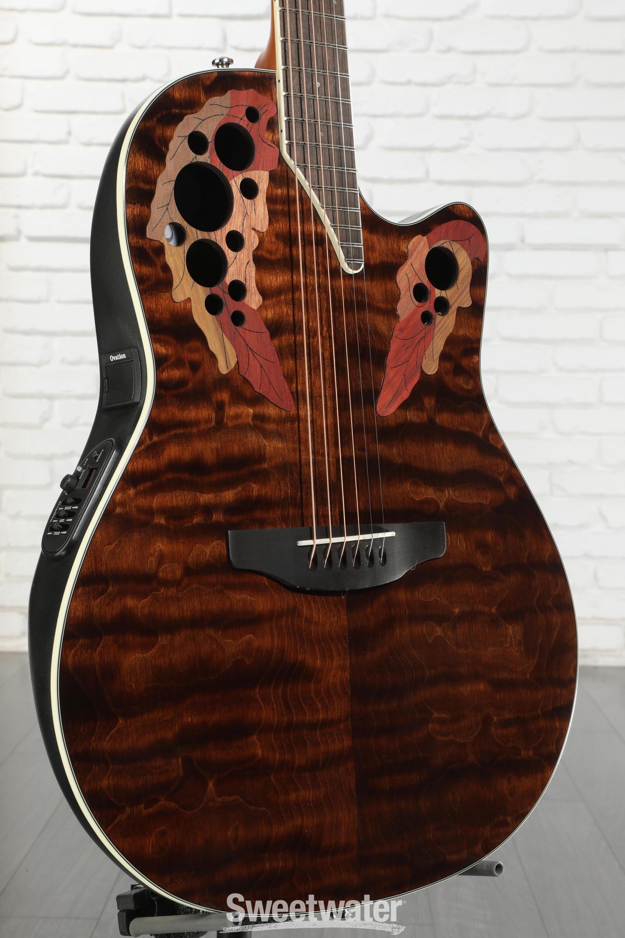 Ovation Celebrity Elite CE48P-TGE Super Shallow Acoustic-Electric