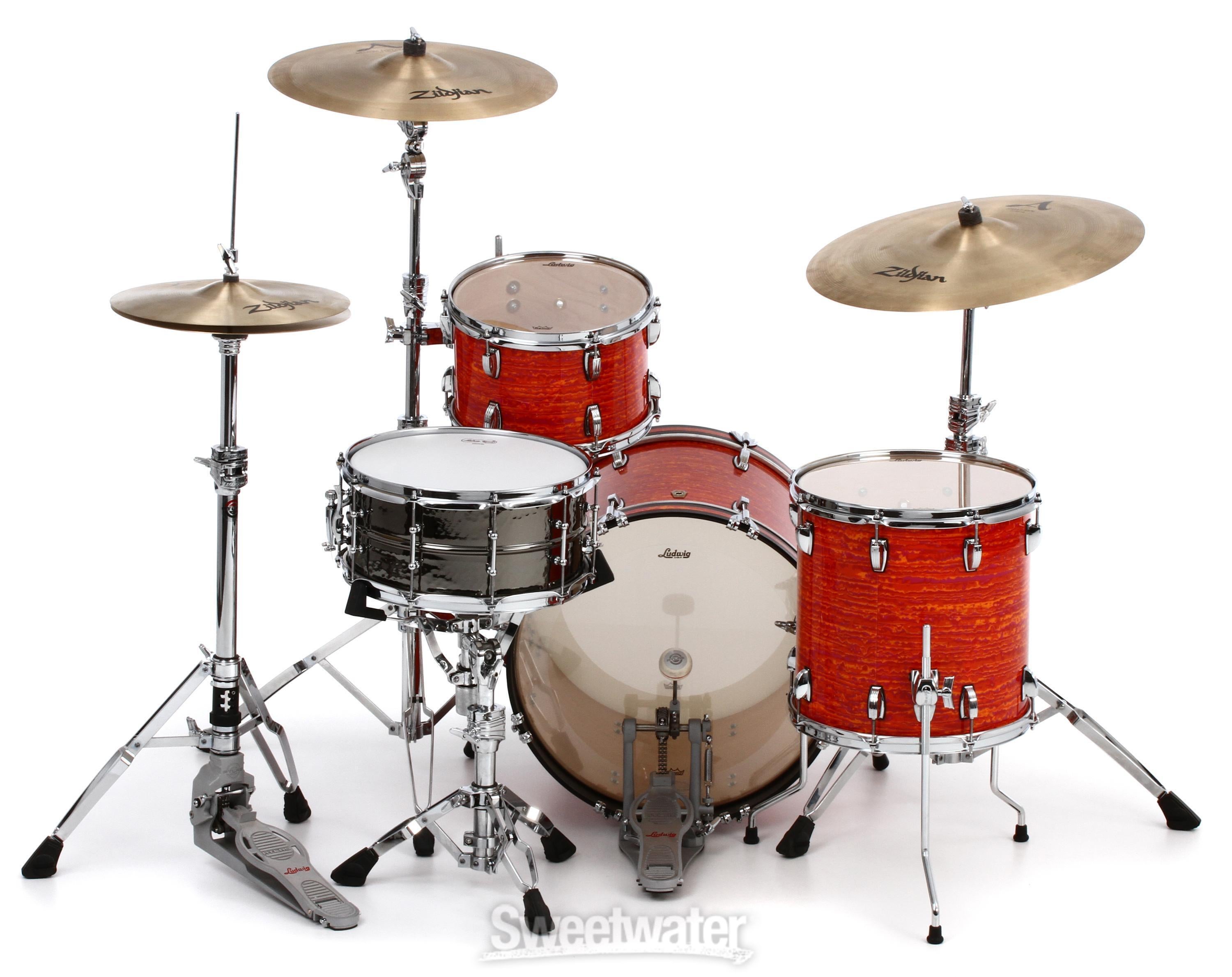 Ludwig mod deals orange drum set