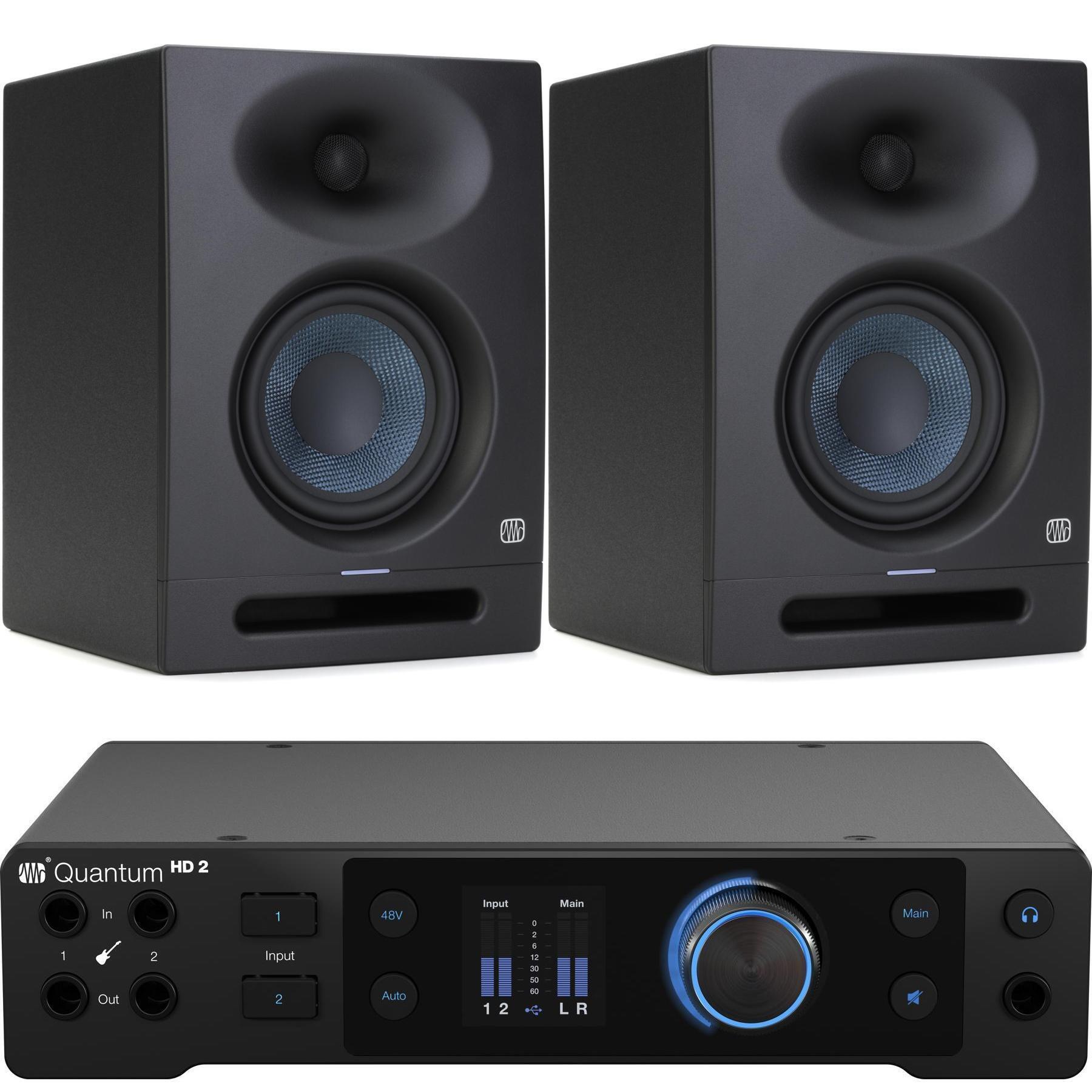 PreSonus Quantum HD 2 USB-C Audio Interface and Eris Studio 5 5.25-inch ...