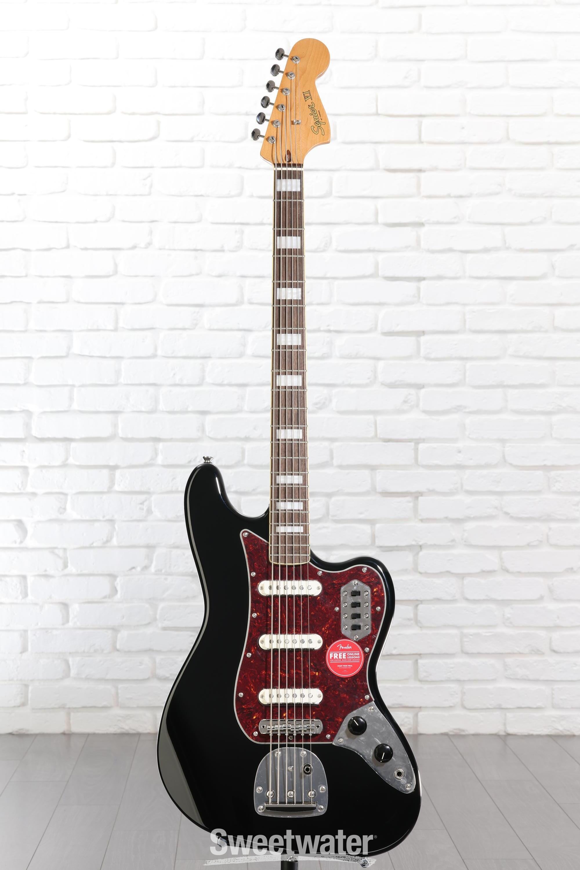 Squier Classic Vibe Bass VI Guitar - Black Reviews | Sweetwater