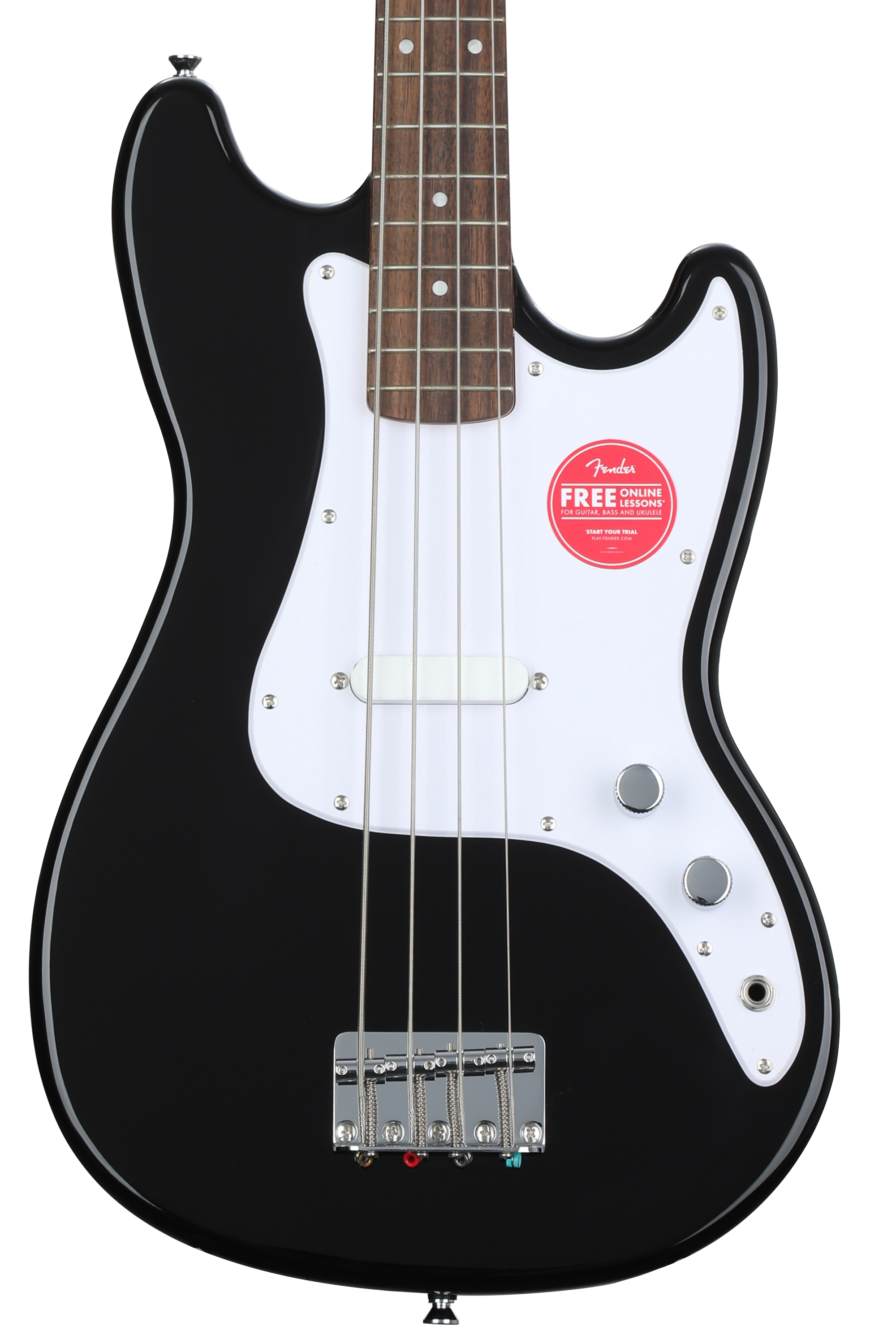 Squier Sonic Bronco Bass - Black, Laurel Fingerboard | Sweetwater