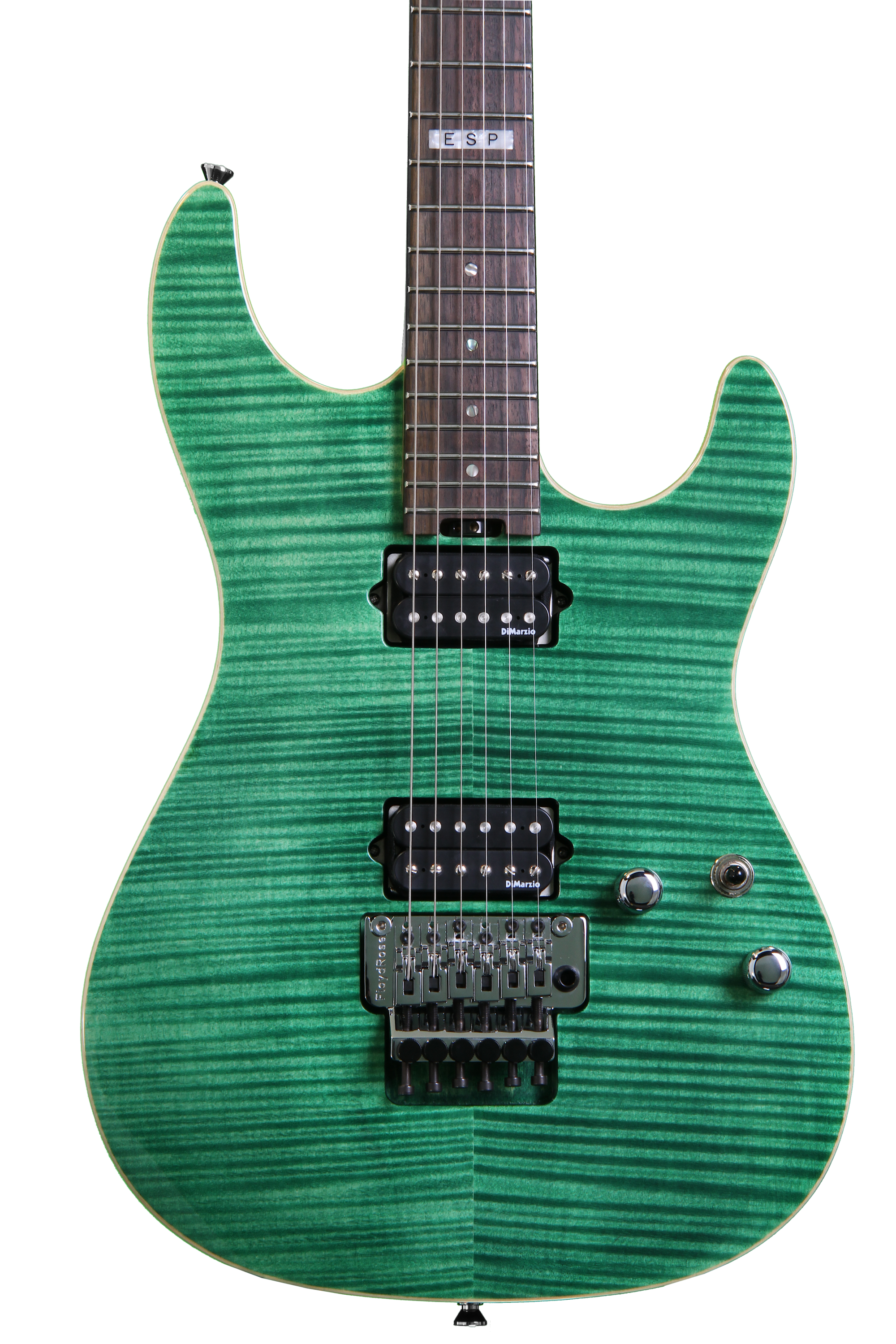 ESP E-II ST-2 - Emerald Green, Flamed Maple | Sweetwater