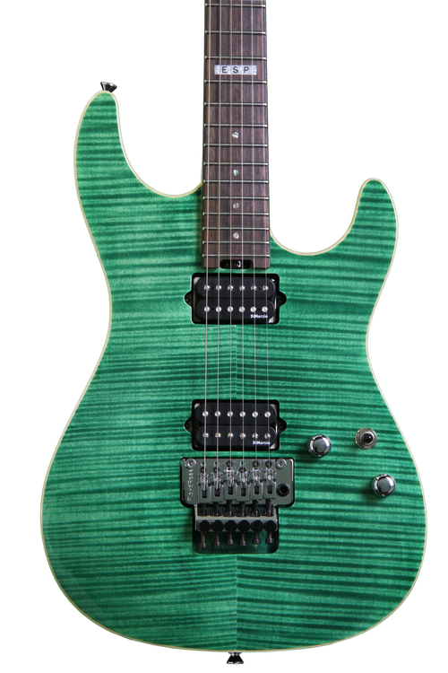 ESP E-II ST-2 - Emerald Green, Flamed Maple | Sweetwater
