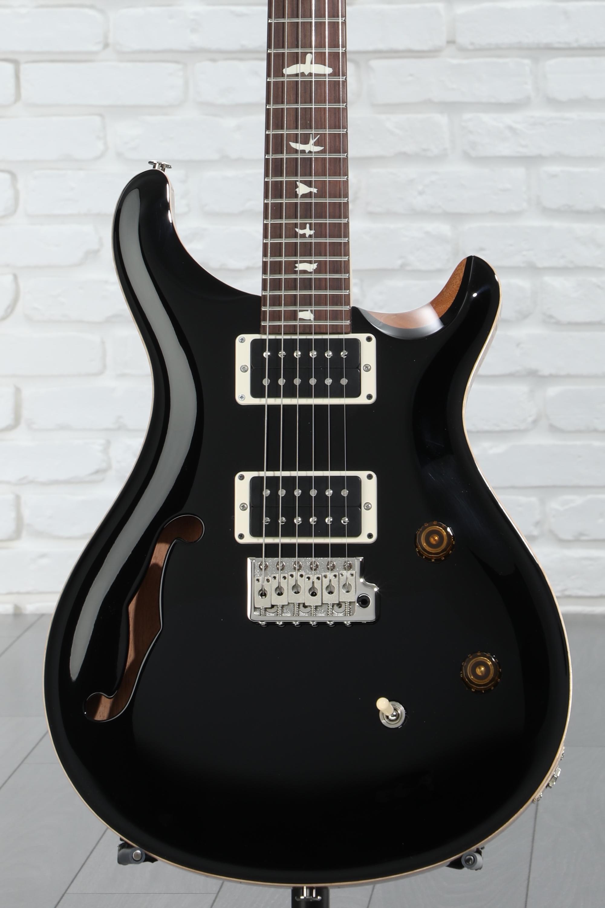 PRS CE 24 Semi-Hollow Electric Guitar - Black Top | Sweetwater