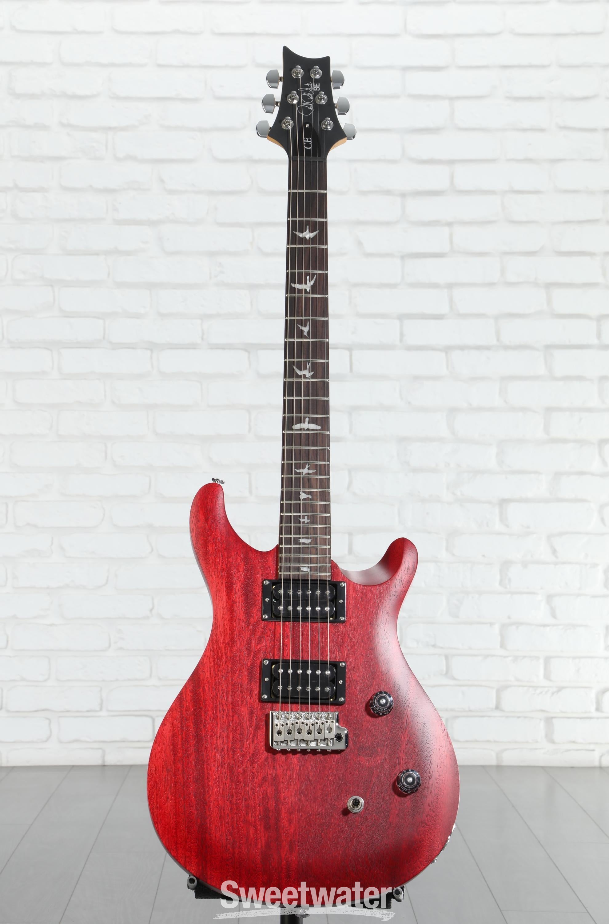 PRS SE CE 24 Standard Satin Electric Guitar - Vintage Cherry Satin