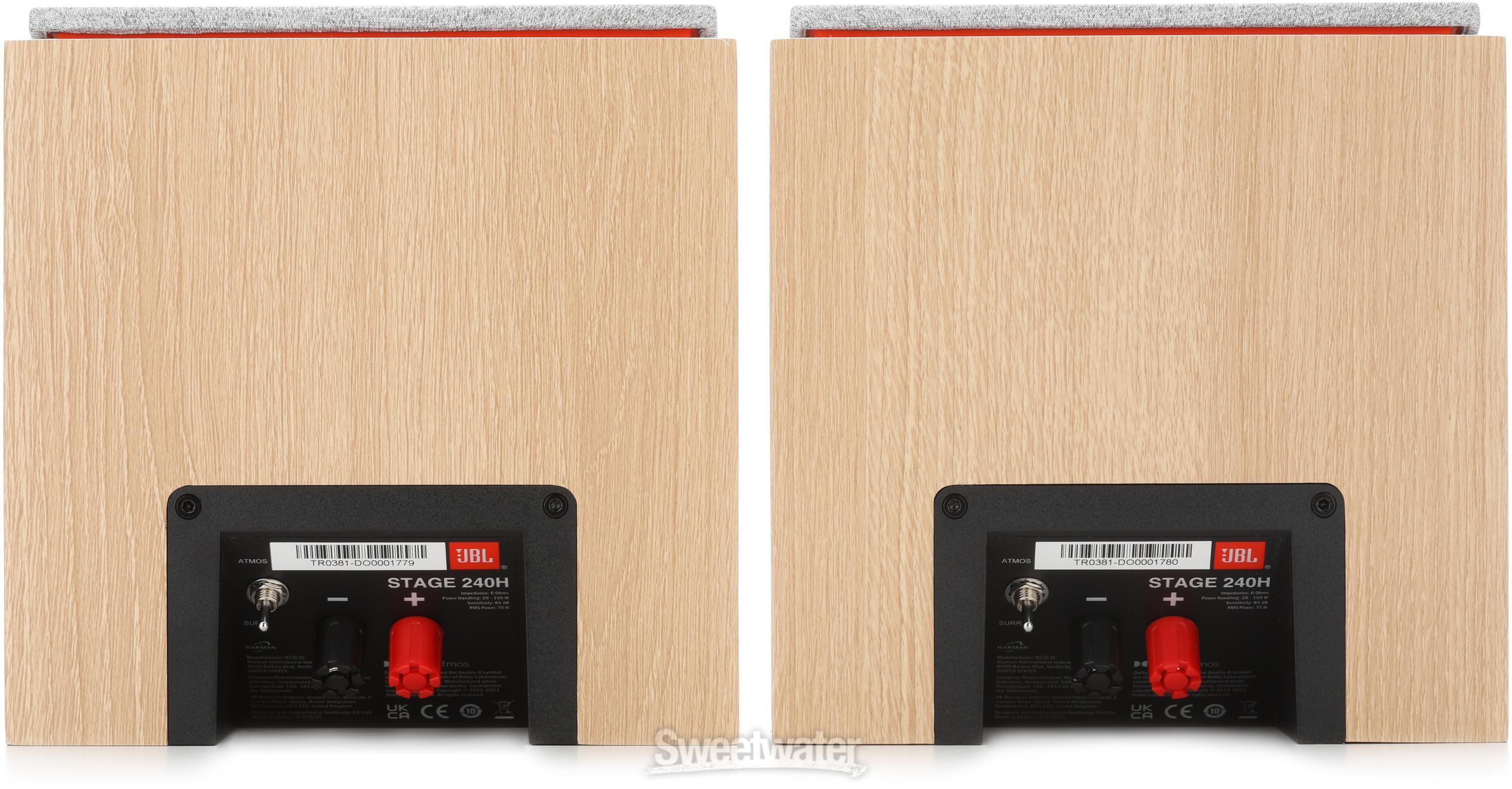 JBL Stage 240H 4.5-inch Height Channel Loudspeaker - Latte JBL Stage 240H 4.5-inch Height Channel Loudspeaker - Latte