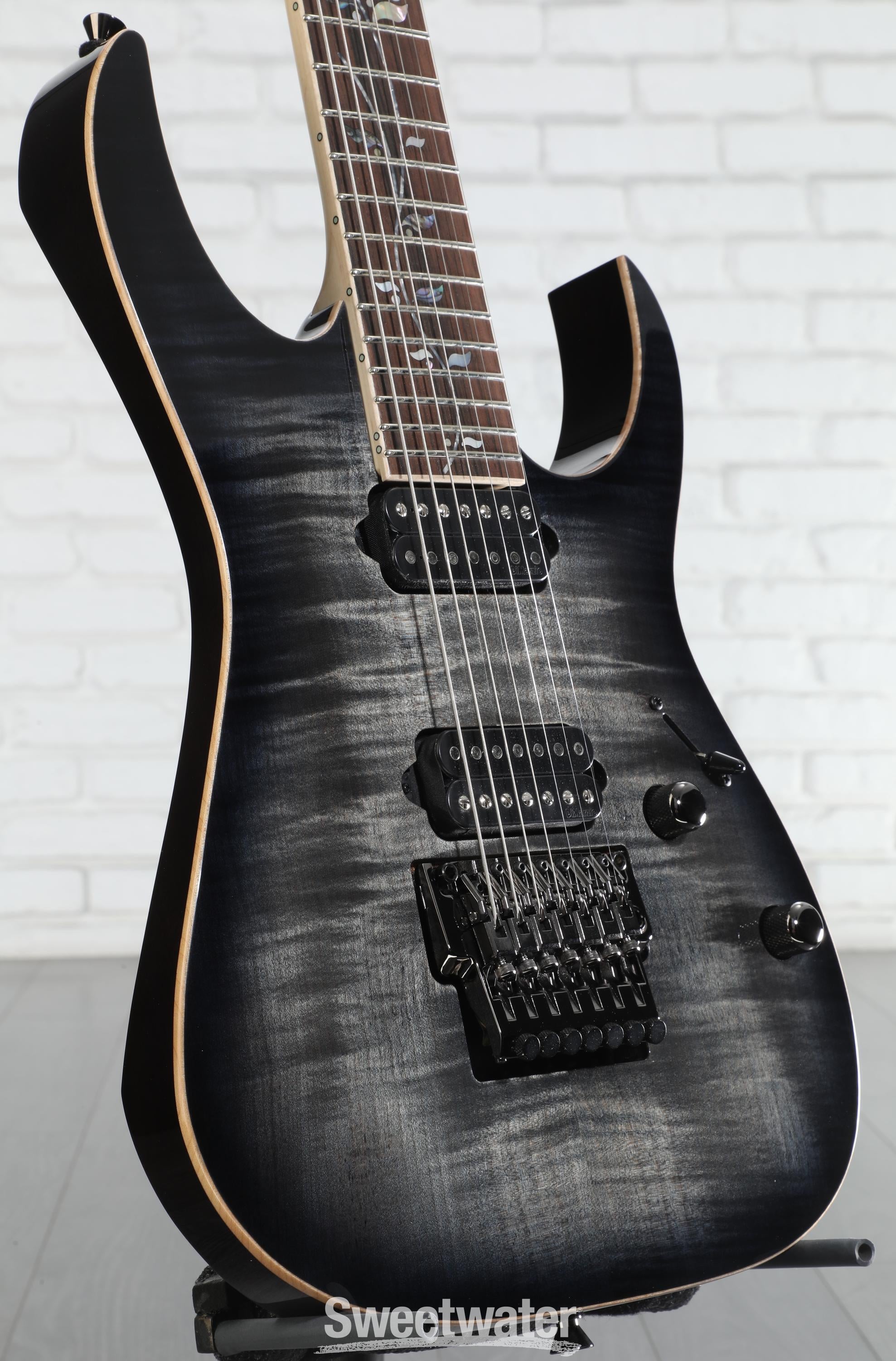 Ibanez J Custom RG8527 7-string Electric Guitar - Black Rutile