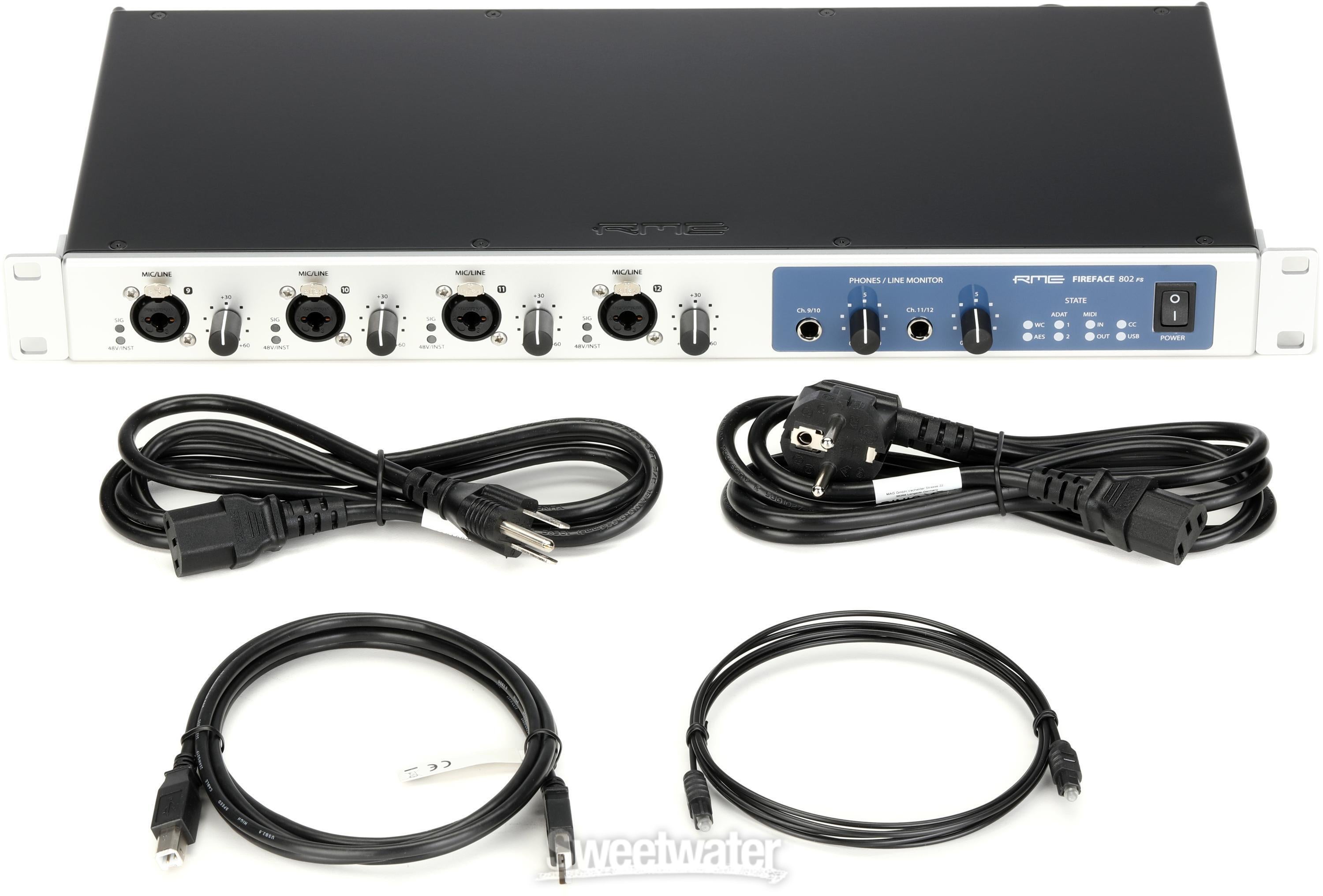 RME Fireface 802 FS USB 2.0 Audio Interface | Sweetwater