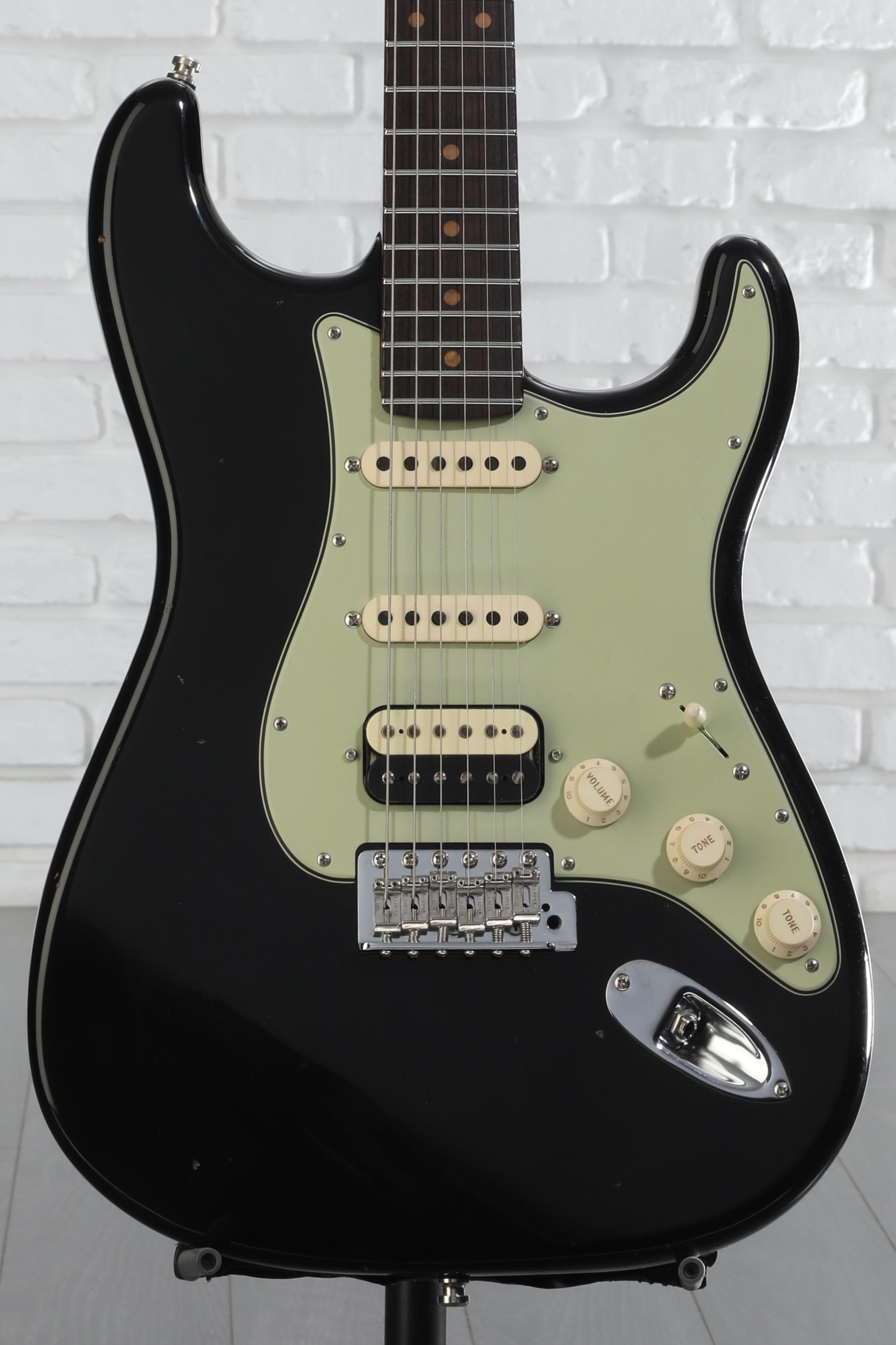 ★★Custom HardRelic Black Stratocaster★★ Fender Custom Shop 1957 Stratocaster HSH Heavy Relic Black